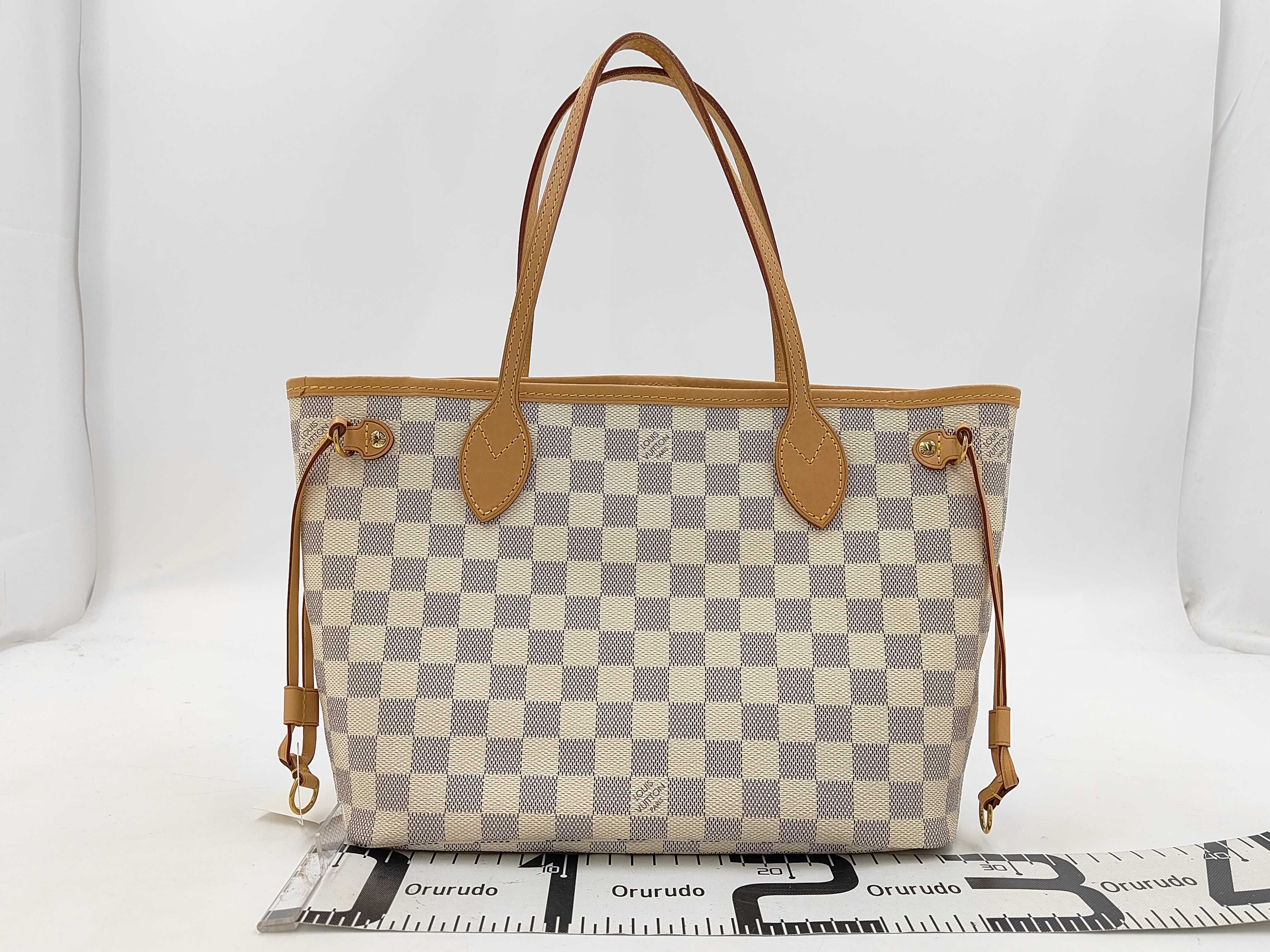 Damier Azur N41362 Neverfull PM Tote Bag with Pouch — view 2