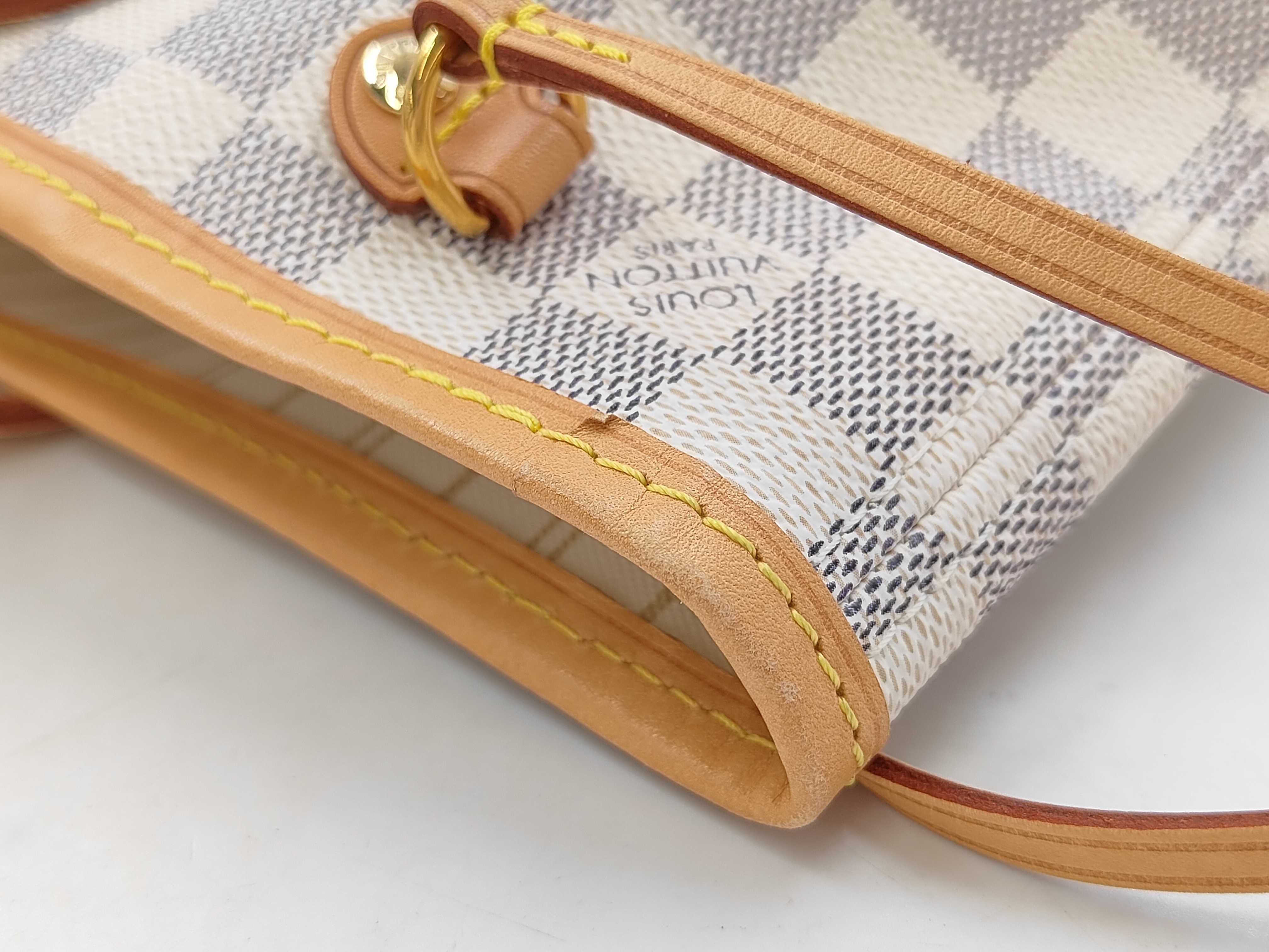 Damier Azur N41362 Neverfull PM Tote Bag with Pouch — view 13