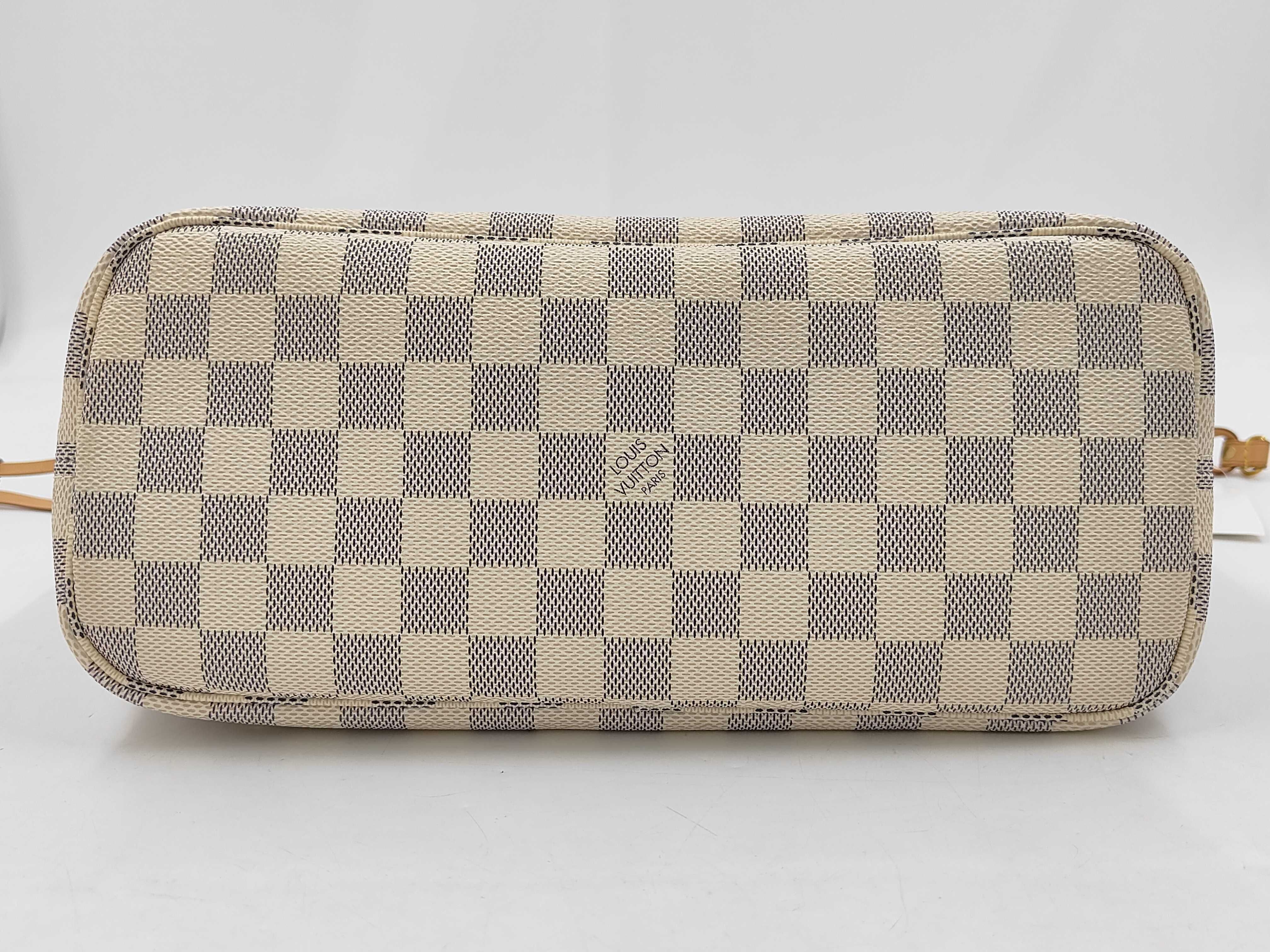Damier Azur N41362 Neverfull PM Tote Bag with Pouch — view 7