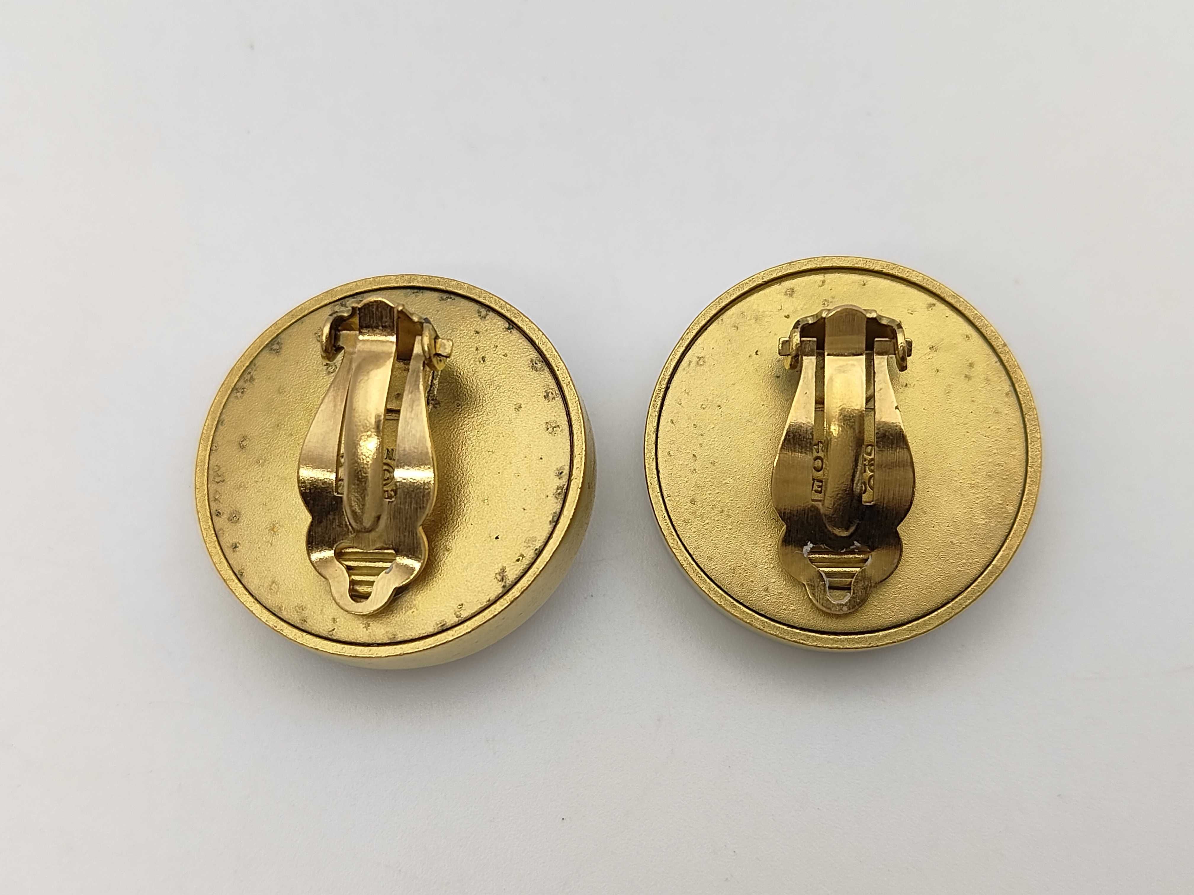 95C Extremely Rare Four-Leaf Clover Motif Pearl Earrings — view 2