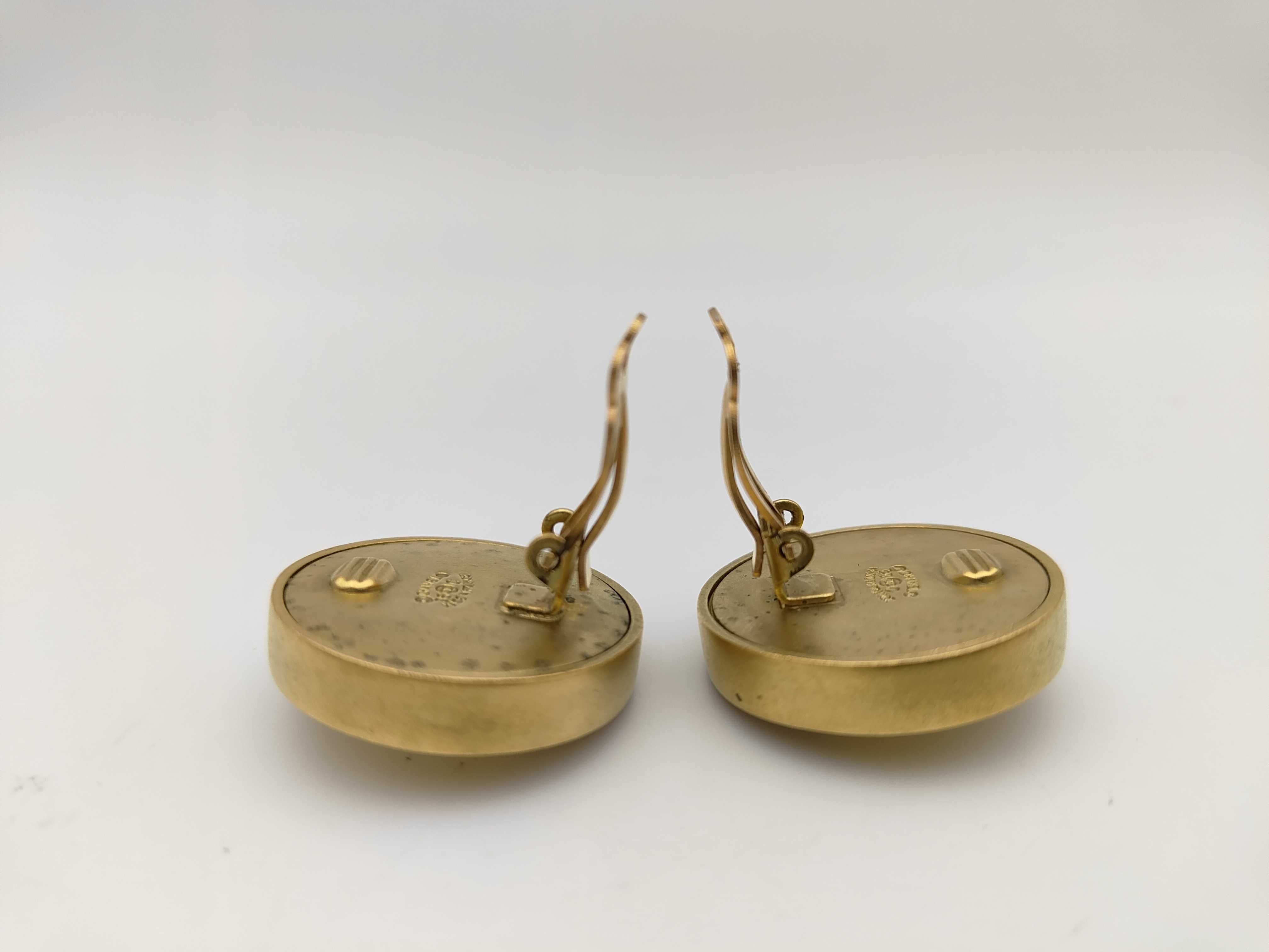 95C Extremely Rare Four-Leaf Clover Motif Pearl Earrings — view 4