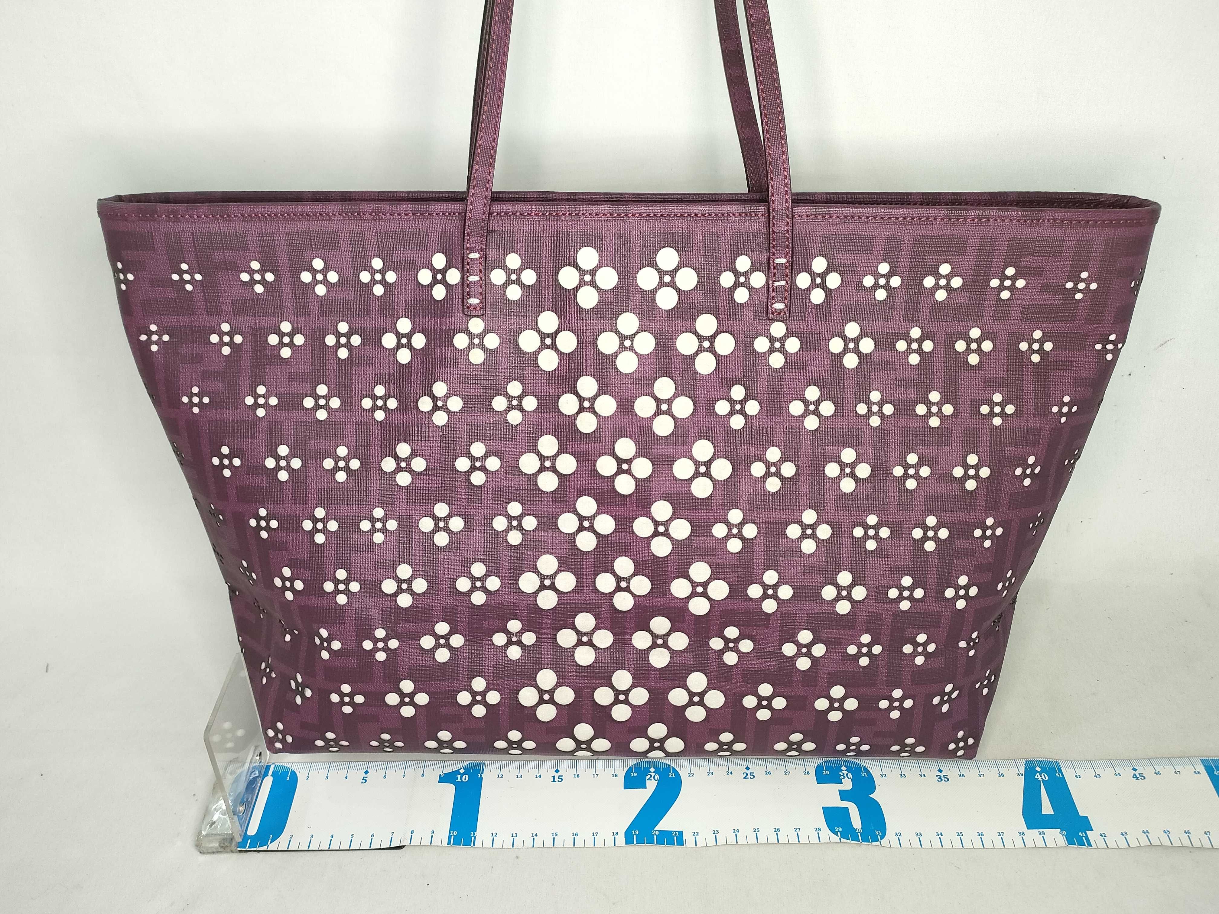Zucca Pattern Zucca Perforated PVC Leather Tote Bag 8BH185 Tote Bag — view 2