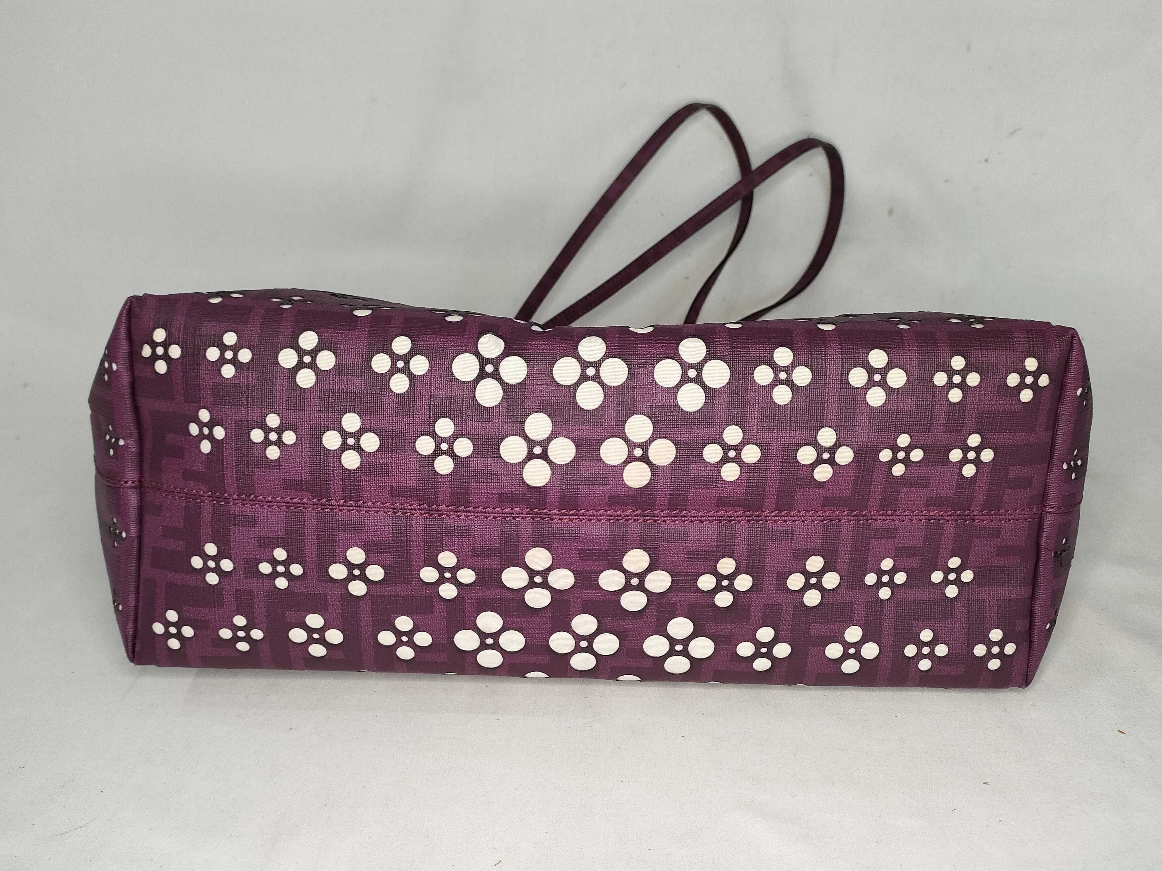 Zucca Pattern Zucca Perforated PVC Leather Tote Bag 8BH185 Tote Bag — view 7