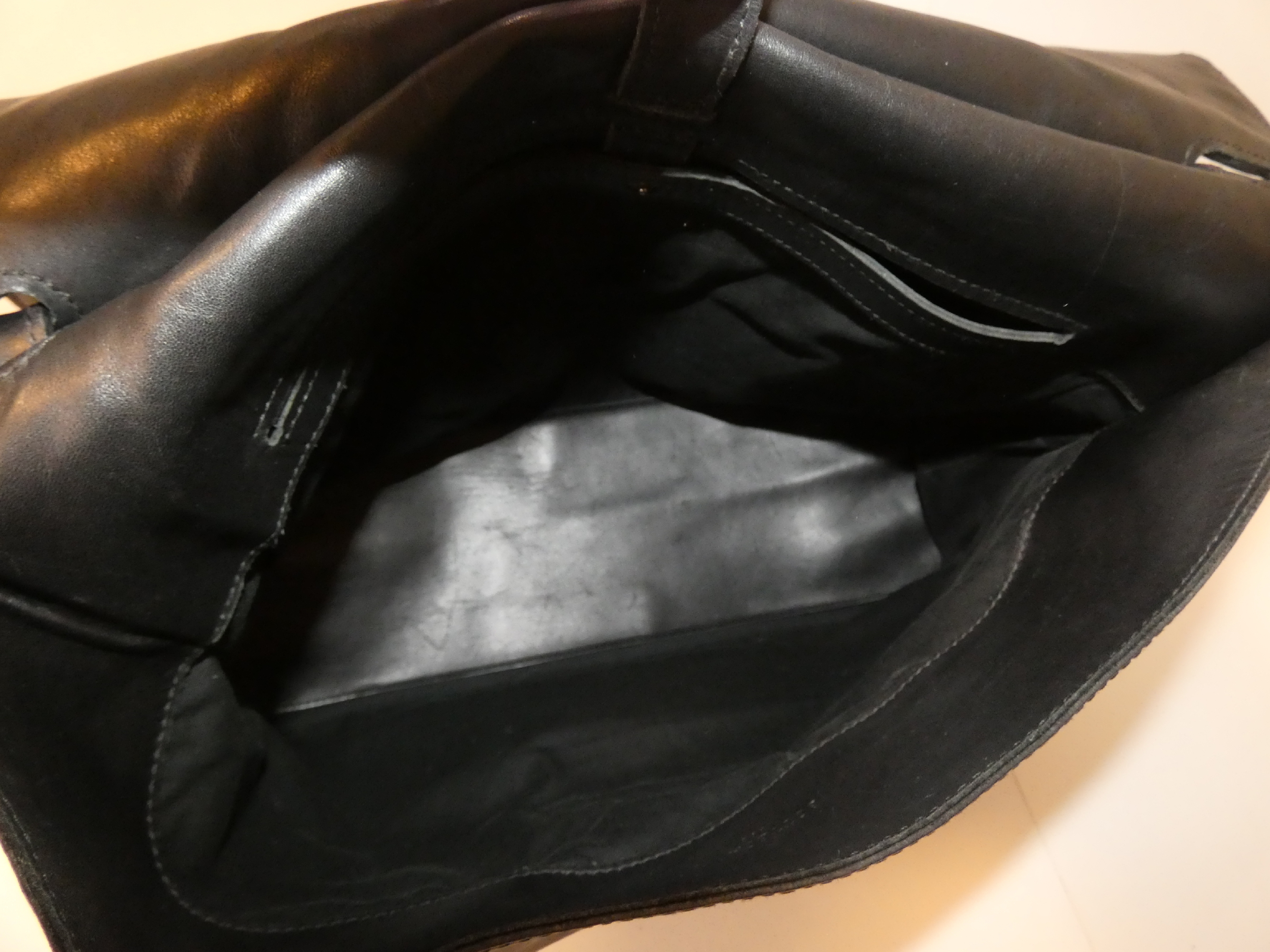Intrecciato Black Flap Shoulder Bag — view 8