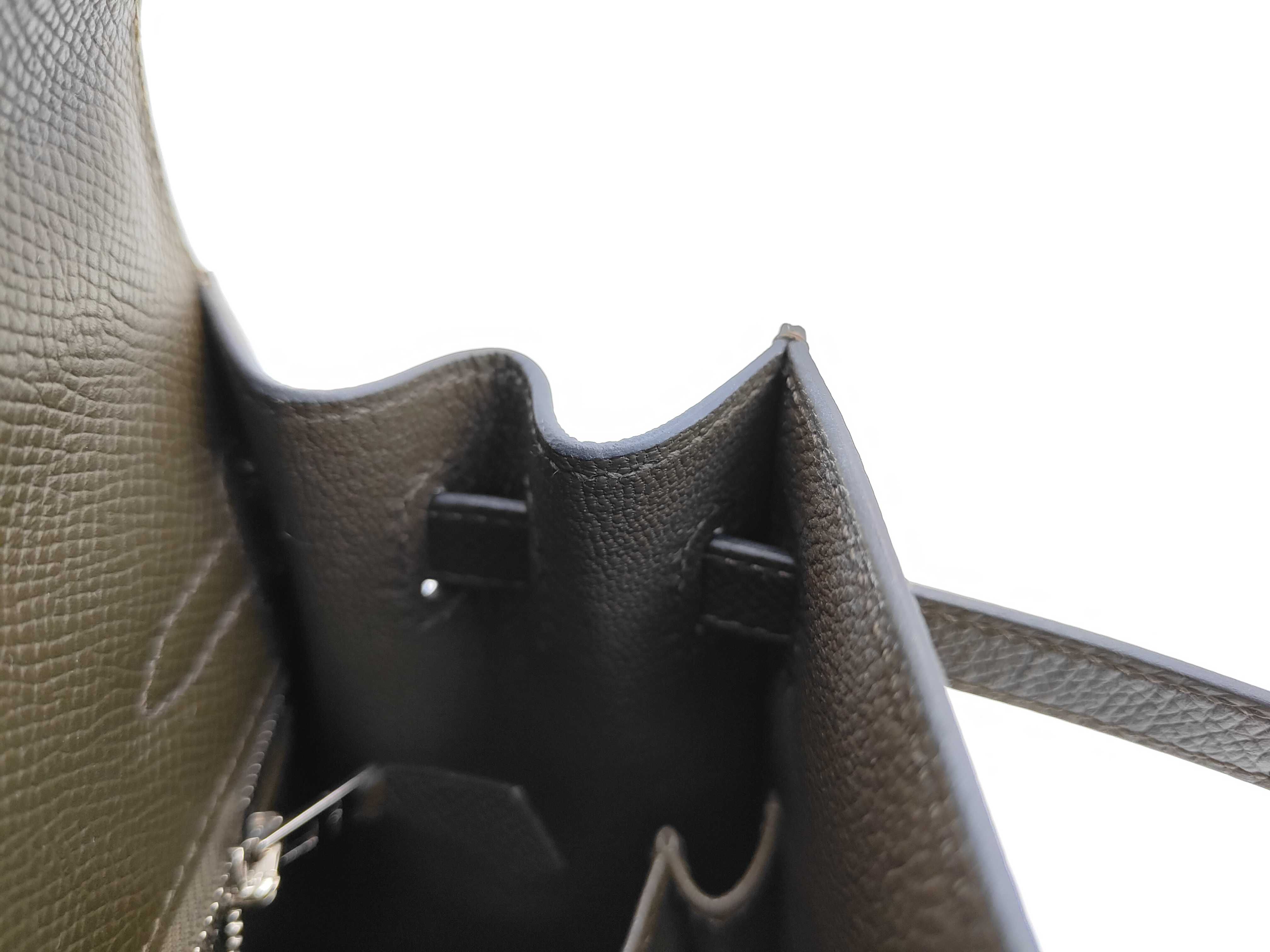 Kelly 25 Epsom Leather Vert Roden Silver Hardware G Stamp Handbag — view 7