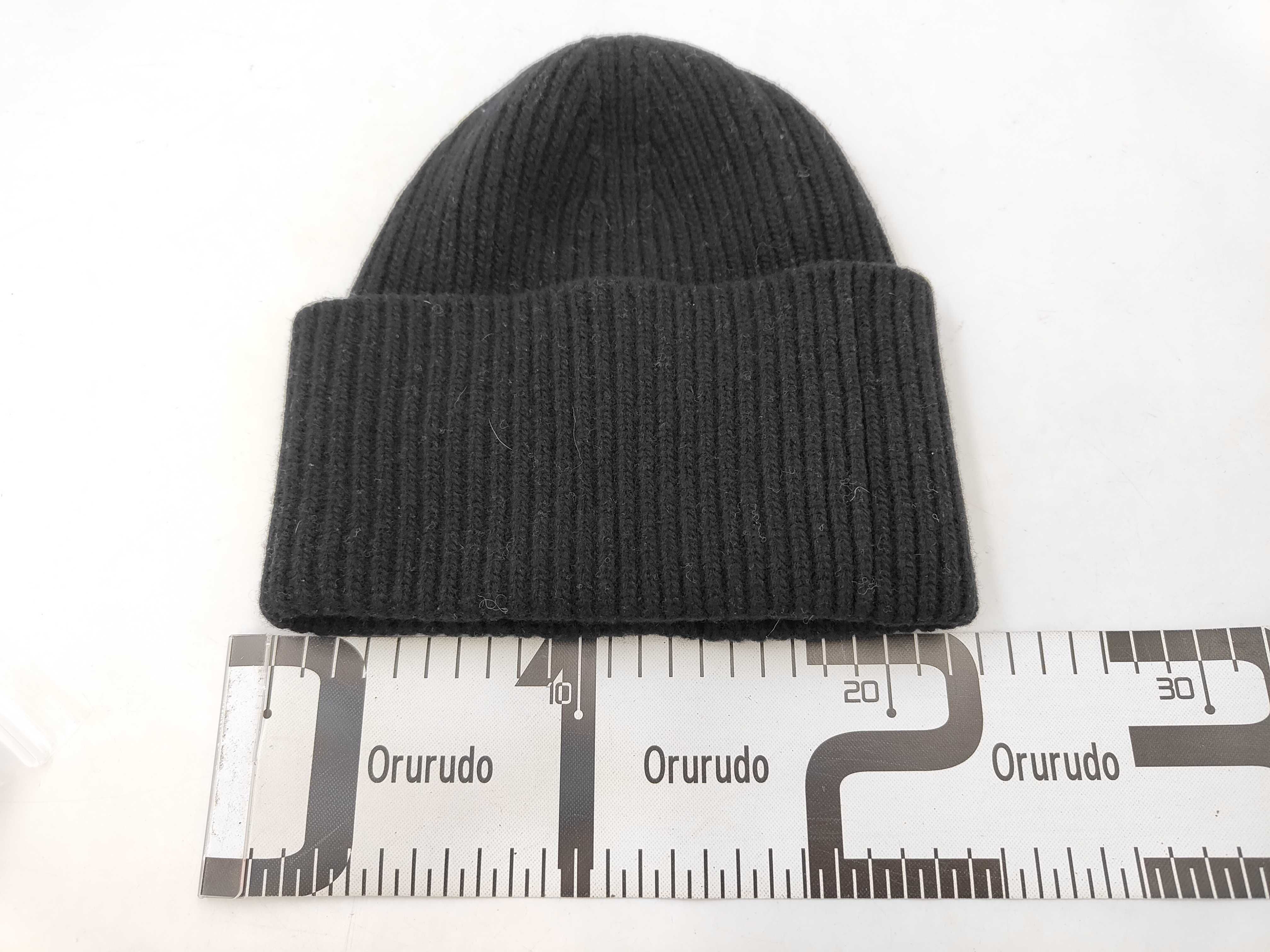 Black Wool Beanie LV Headline Knit Hat M77872 Other Accessories — view 2