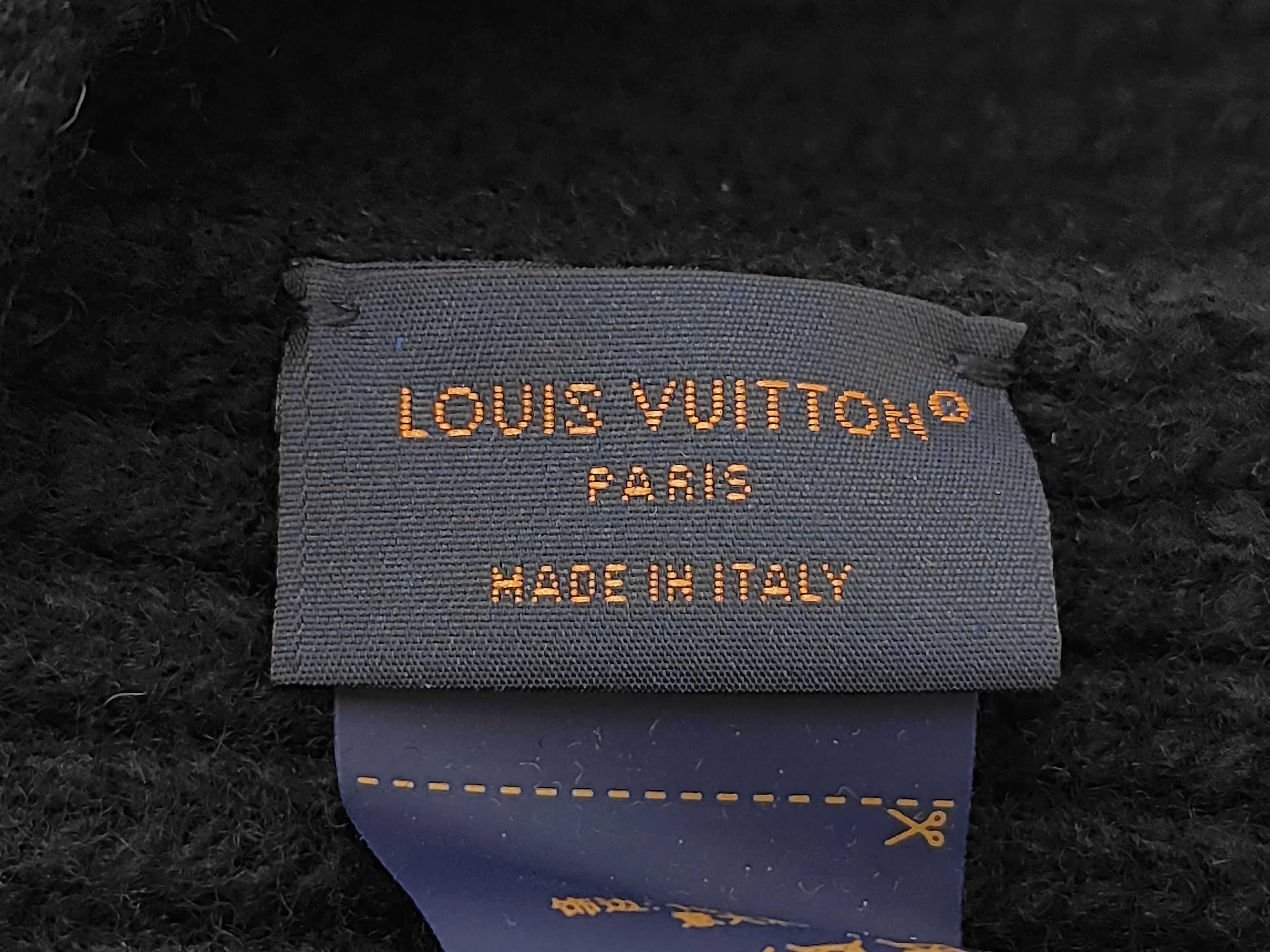 Black Wool Beanie LV Headline Knit Hat M77872 Other Accessories — view 4