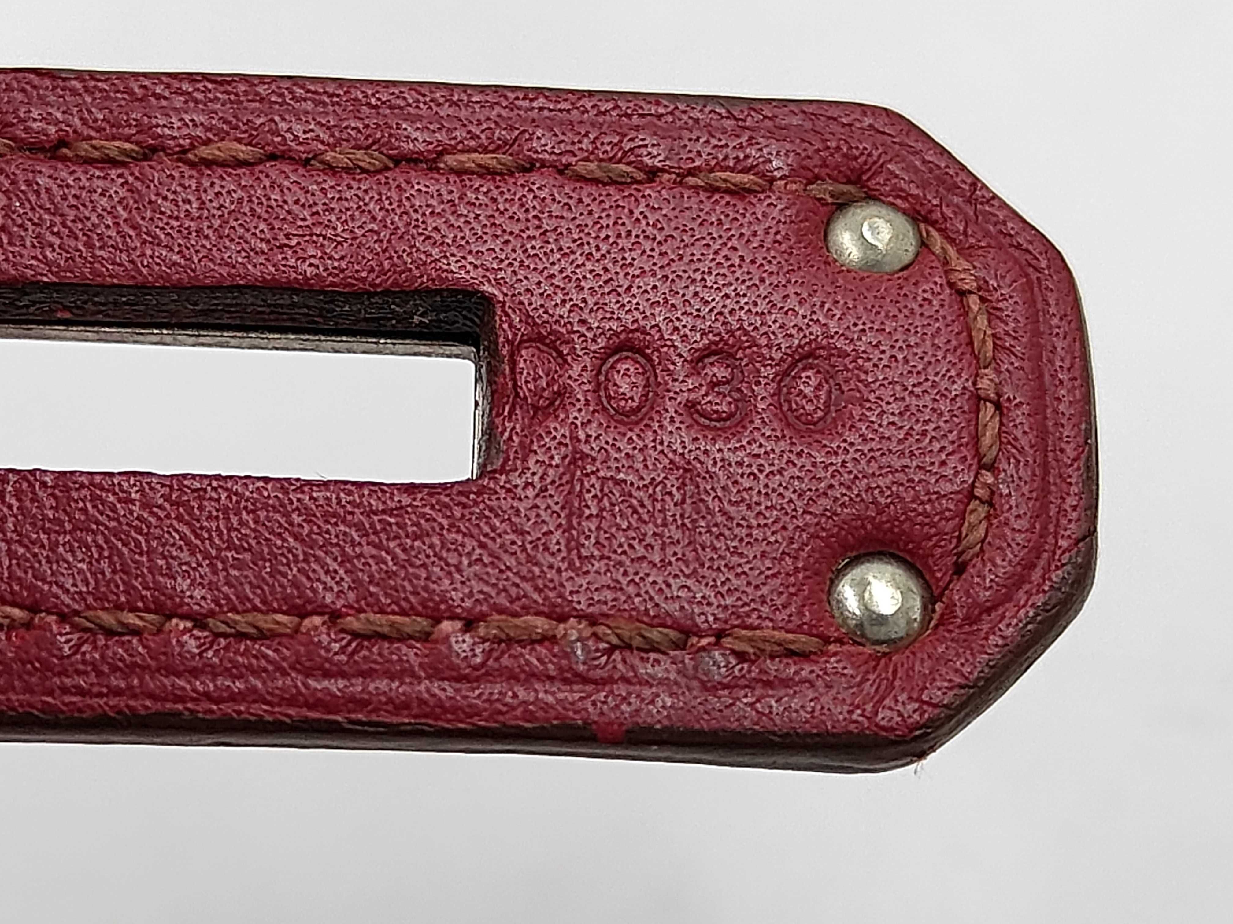 Birkin 30 Handbag, Red, Silver Hardware — view 10