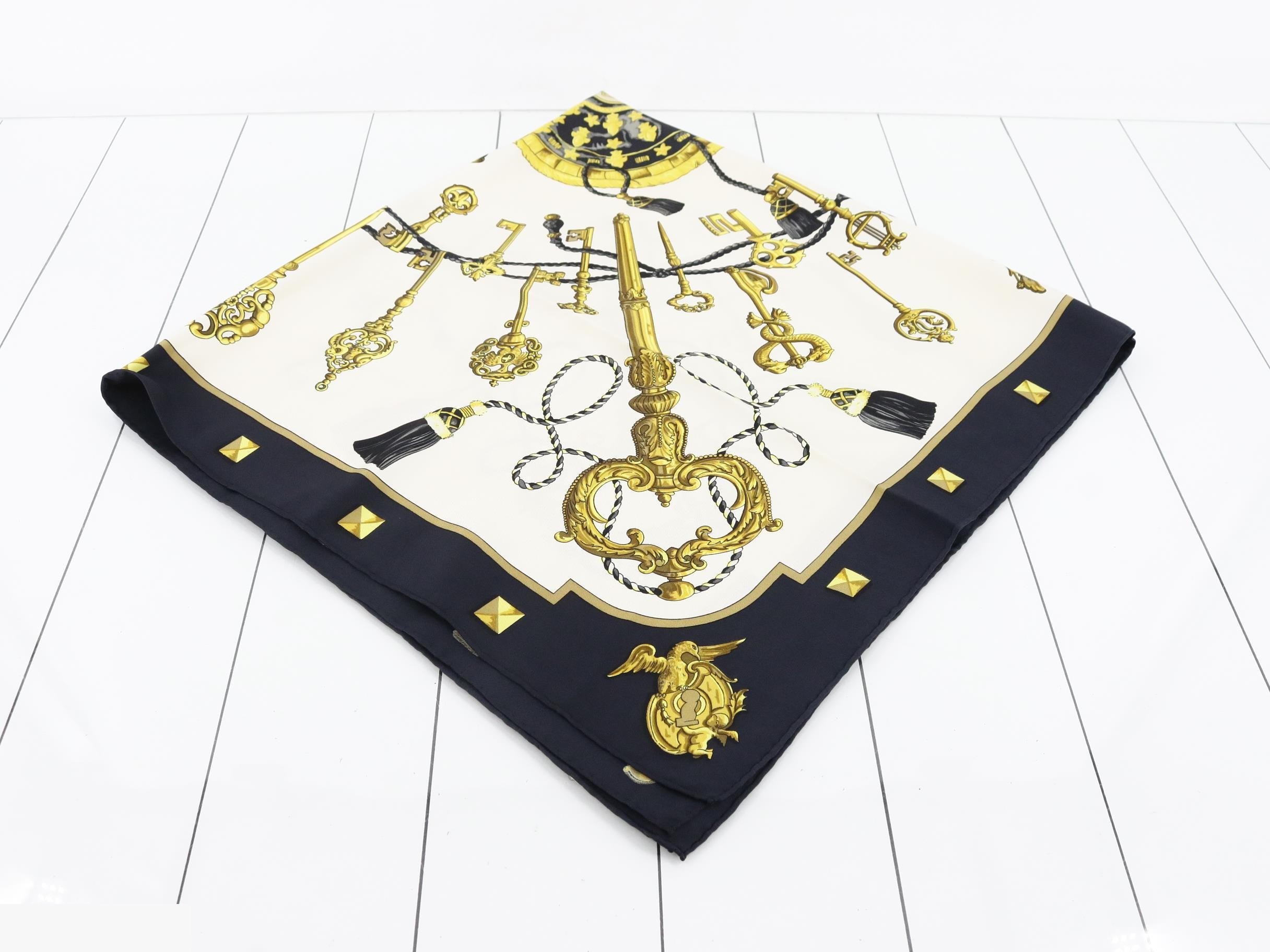 Carre 90 Key Silk Scarf — view 2