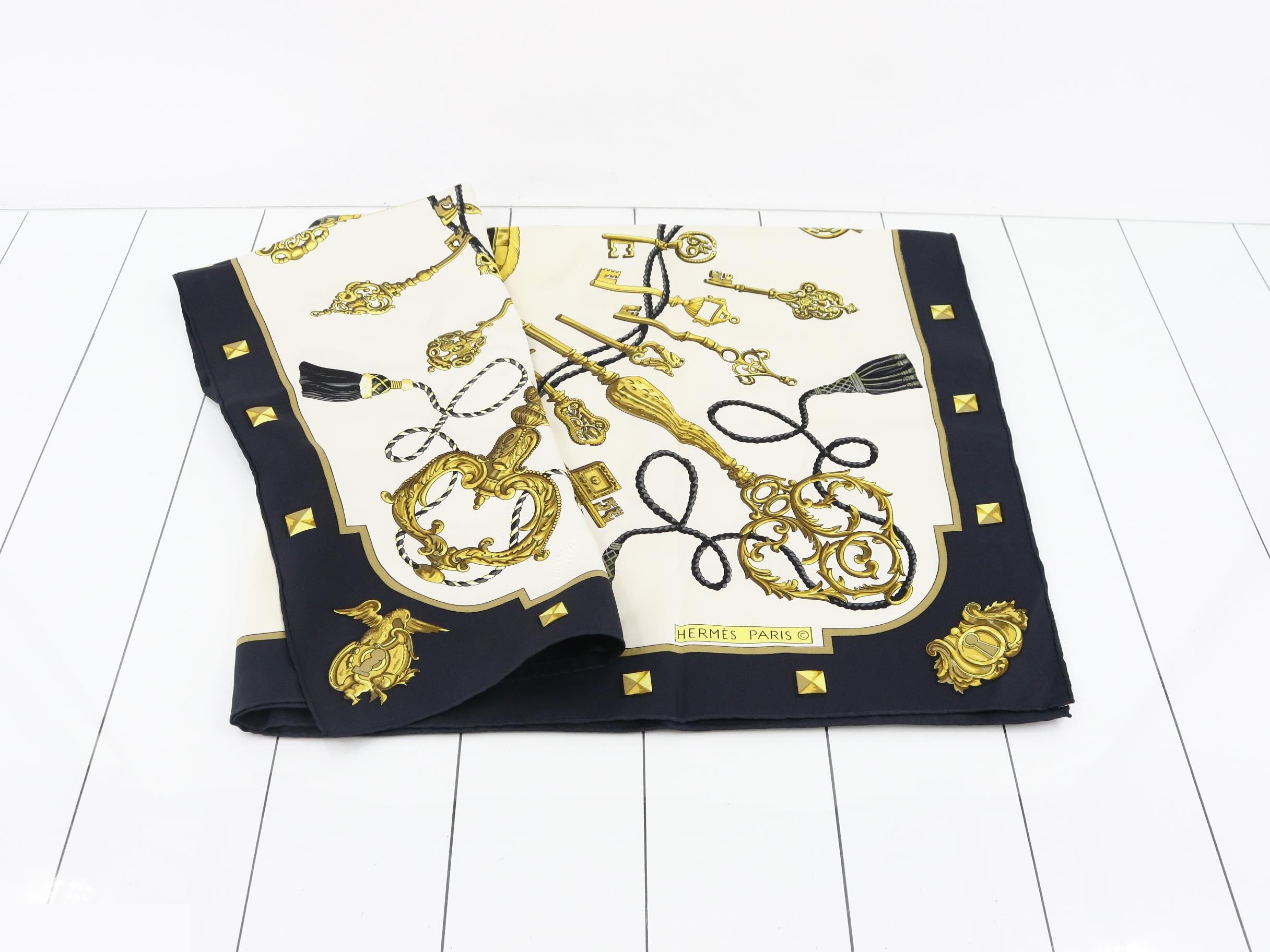 Carre 90 Key Silk Scarf — view 3