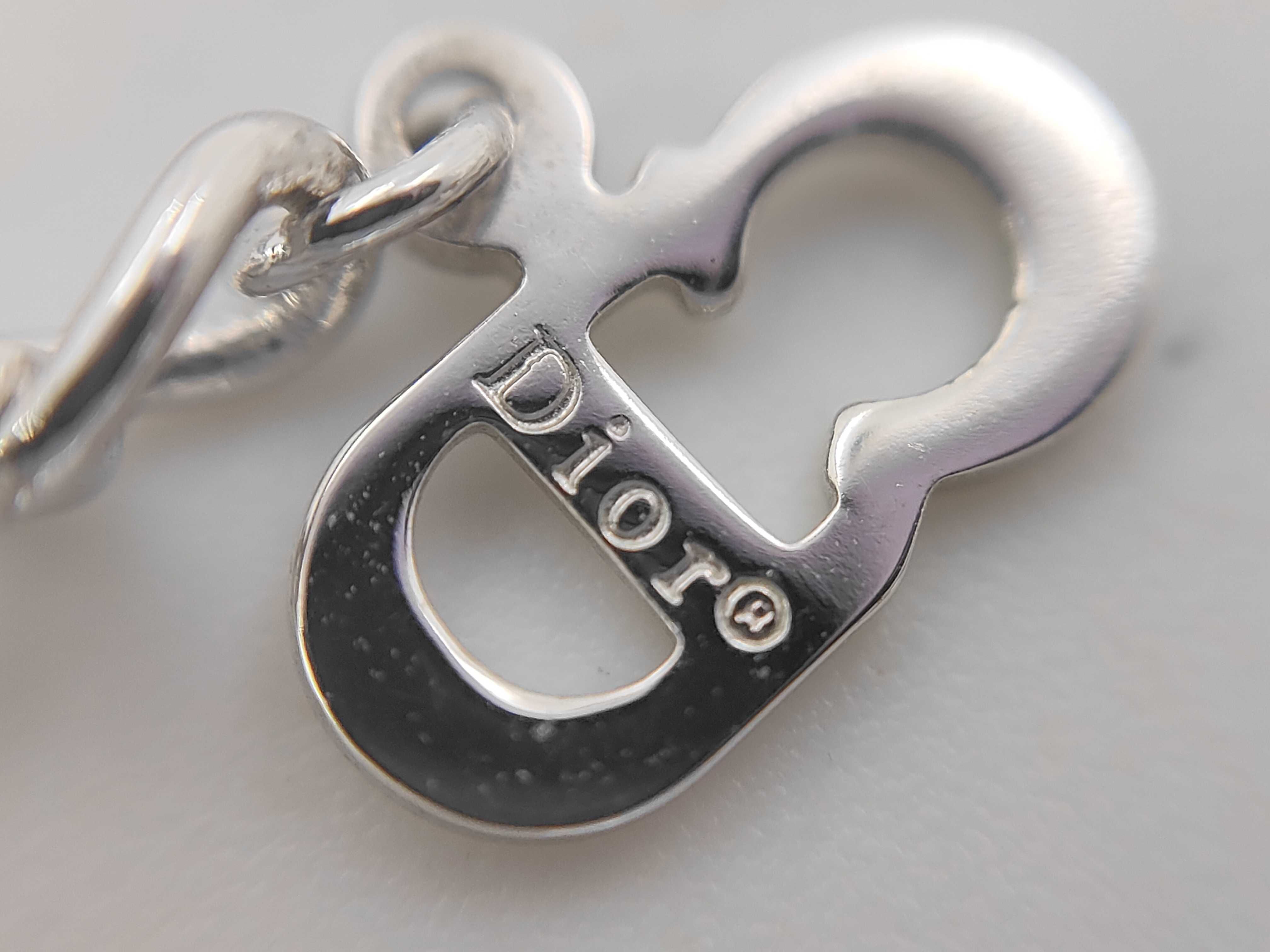 logo silver necklace — view 4