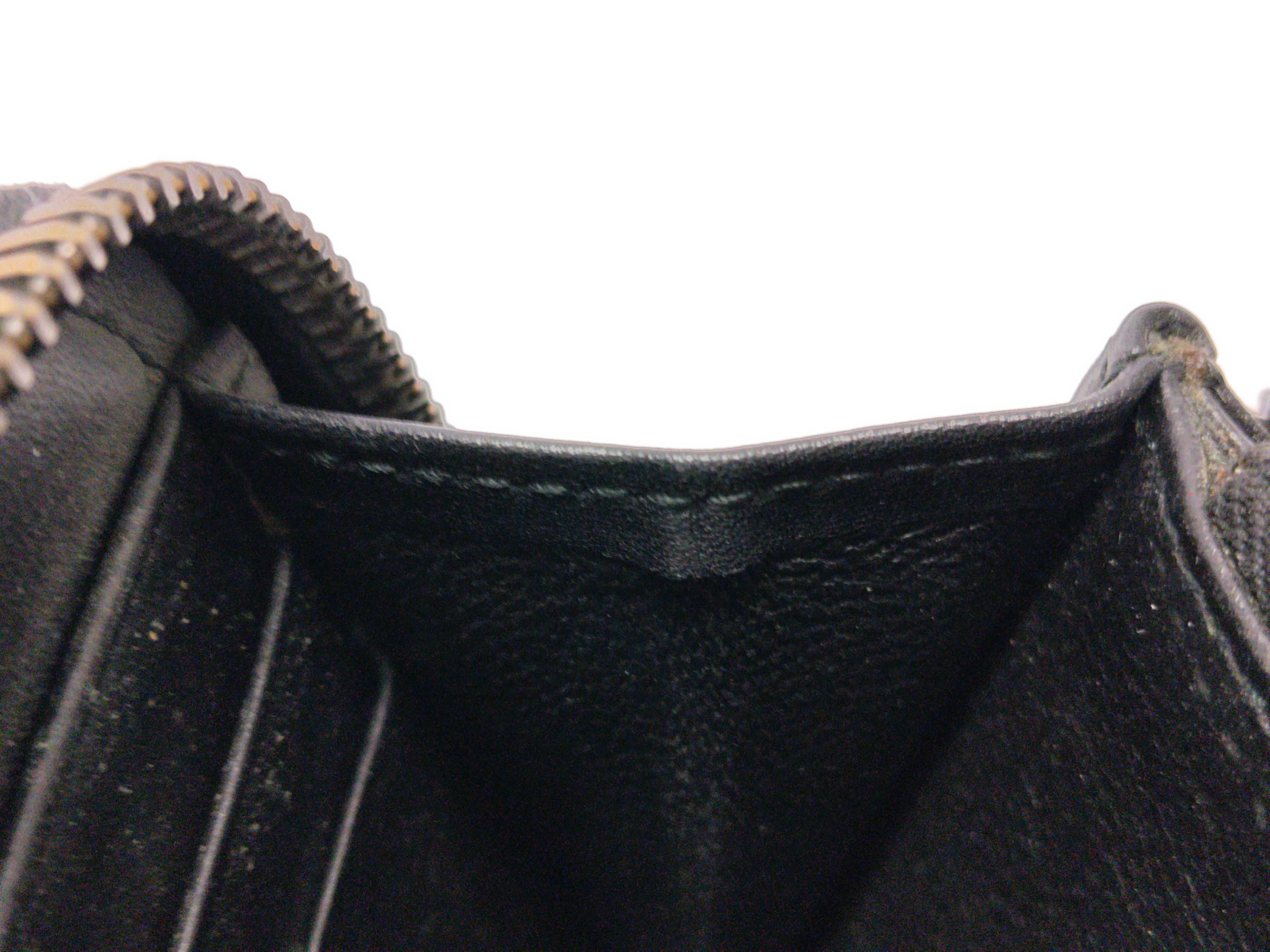 Intrecciato Round Zip Wallet Black — view 10