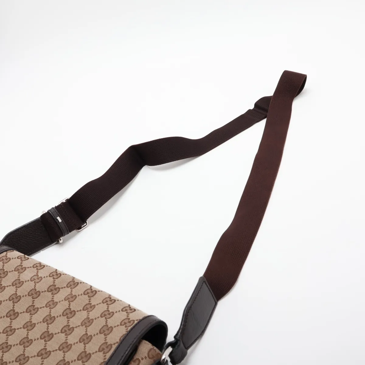 GG Canvas Shoulder Bag, Canvas x Leather, Beige x Brown, 449172 (Outlet) — view 5