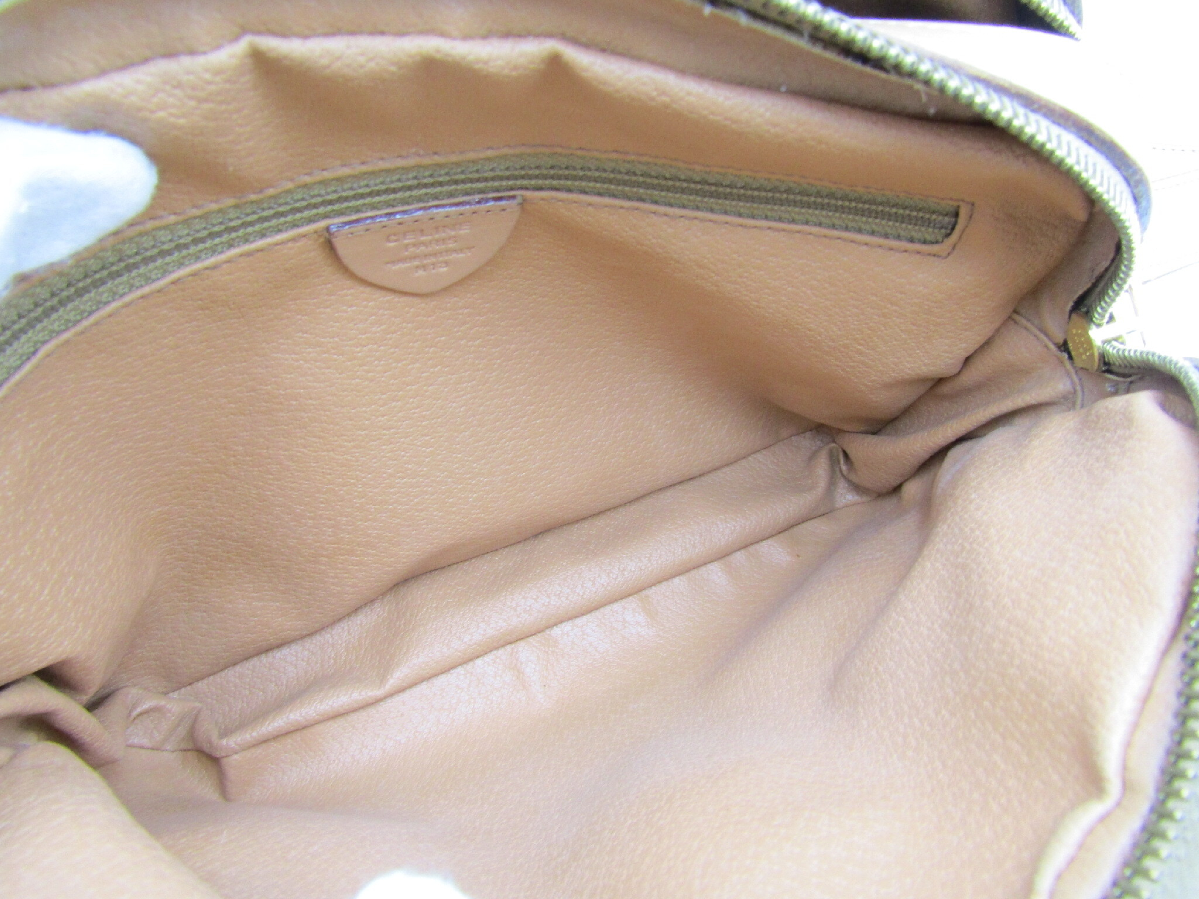 Macadam pattern vintage gold hardware shoulder bag — view 6
