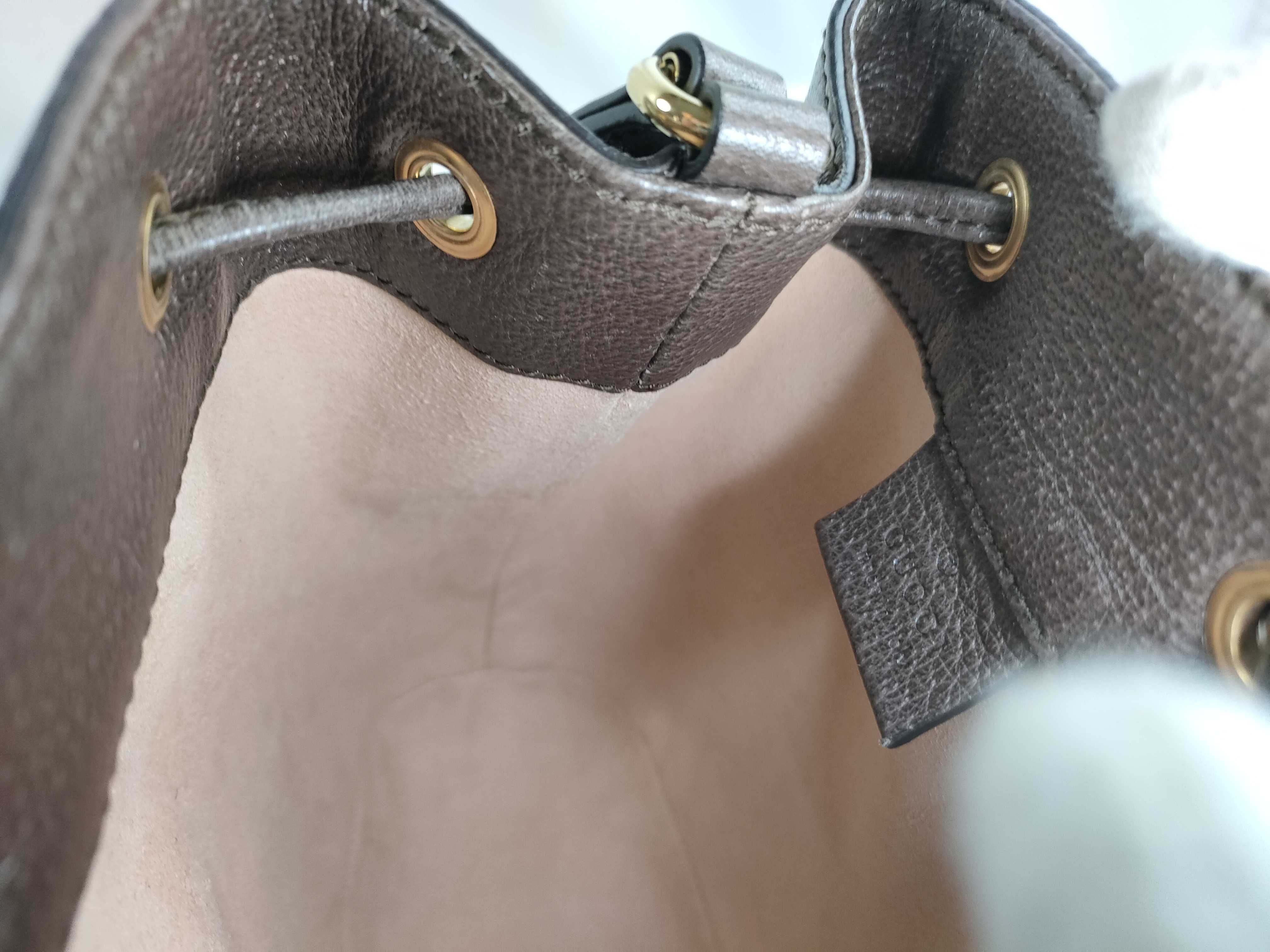 GG Supreme PVC x Leather Shoulder Bag — view 10