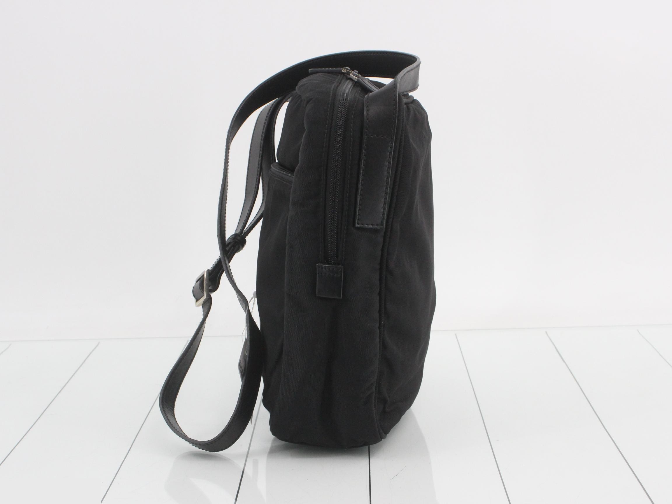 logo shoulder bag, black, 018 1604 002122 — view 3
