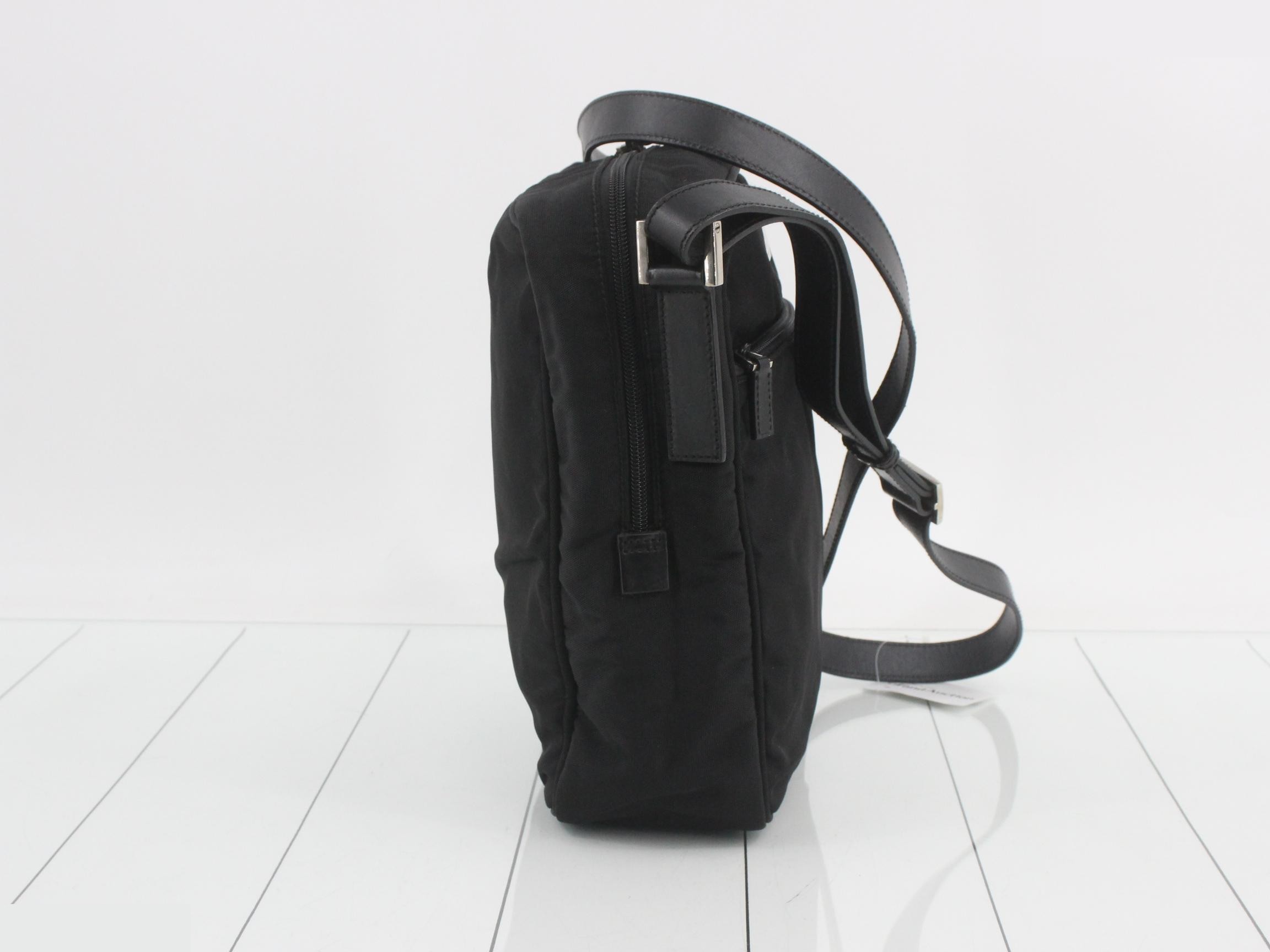 logo shoulder bag, black, 018 1604 002122 — view 4
