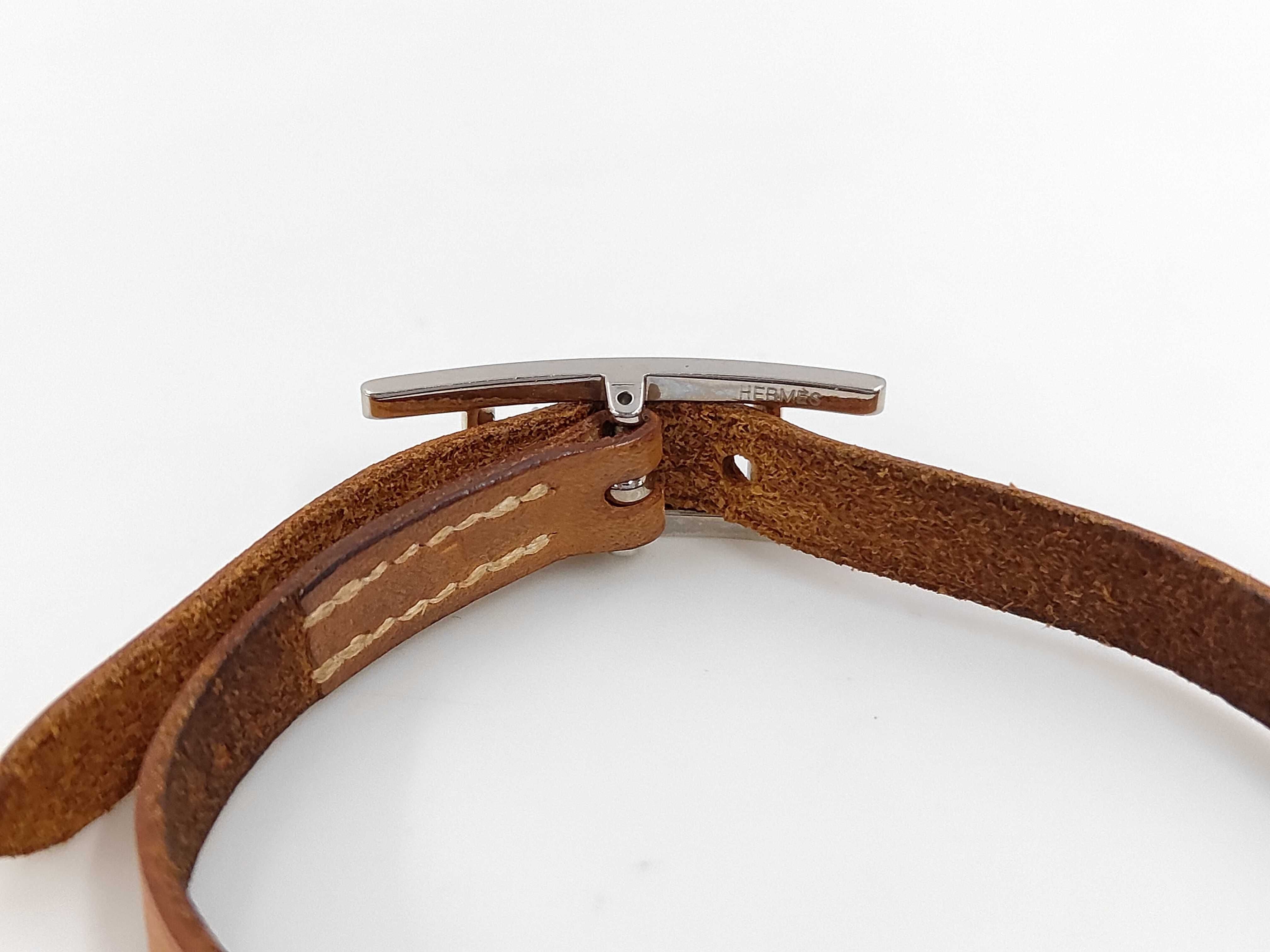 Leather Bracelet L Stamp Bracelet/Bangle — view 2