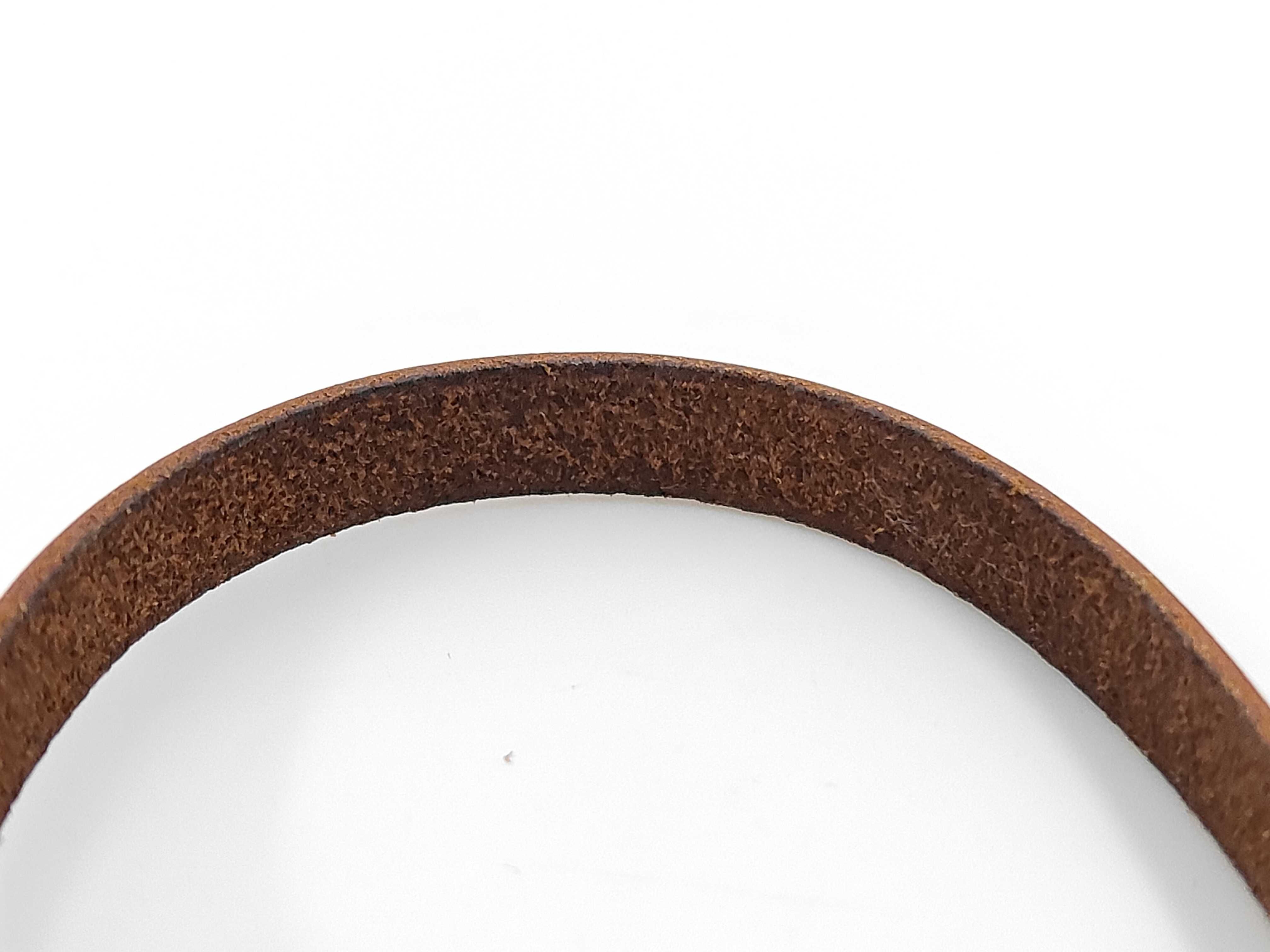 Leather Bracelet L Stamp Bracelet/Bangle — view 3