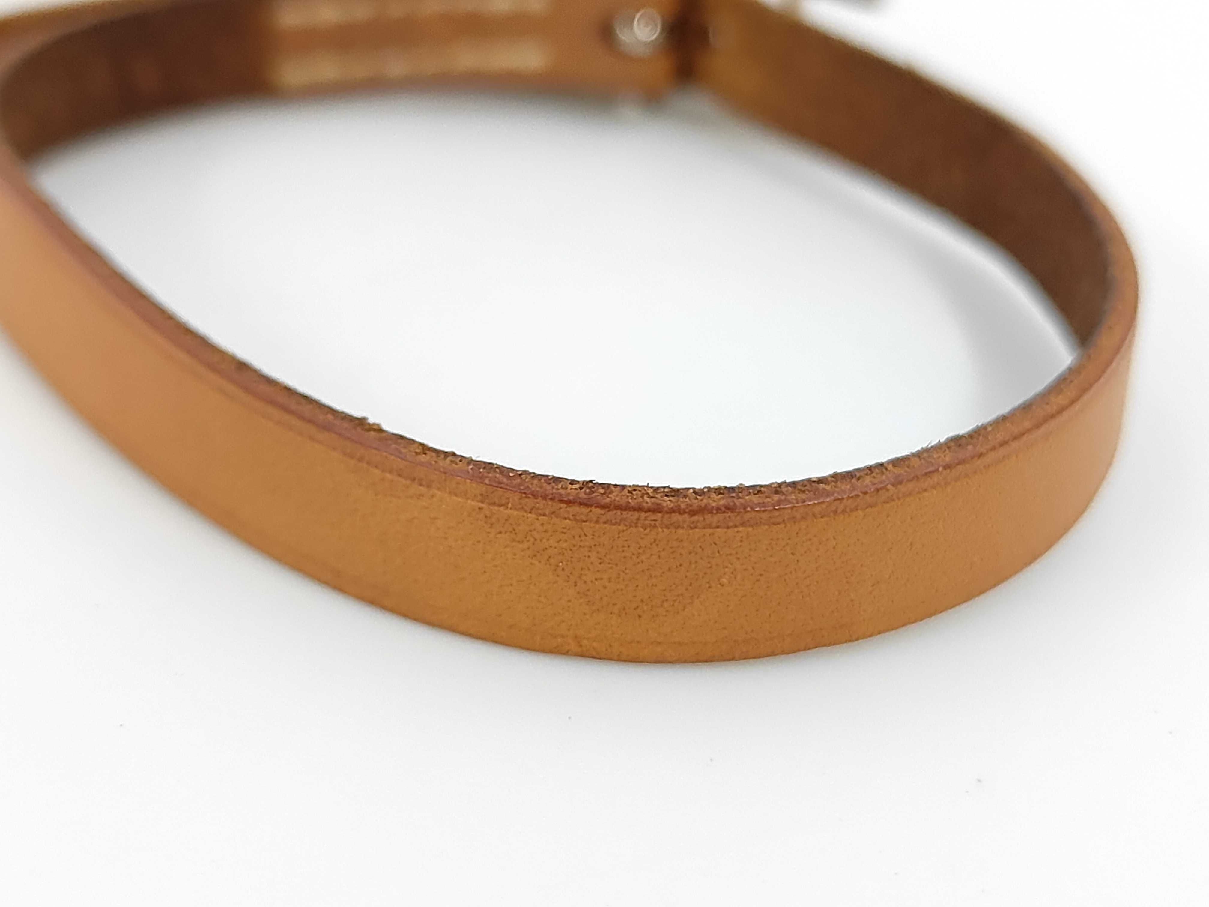 Leather Bracelet L Stamp Bracelet/Bangle — view 4