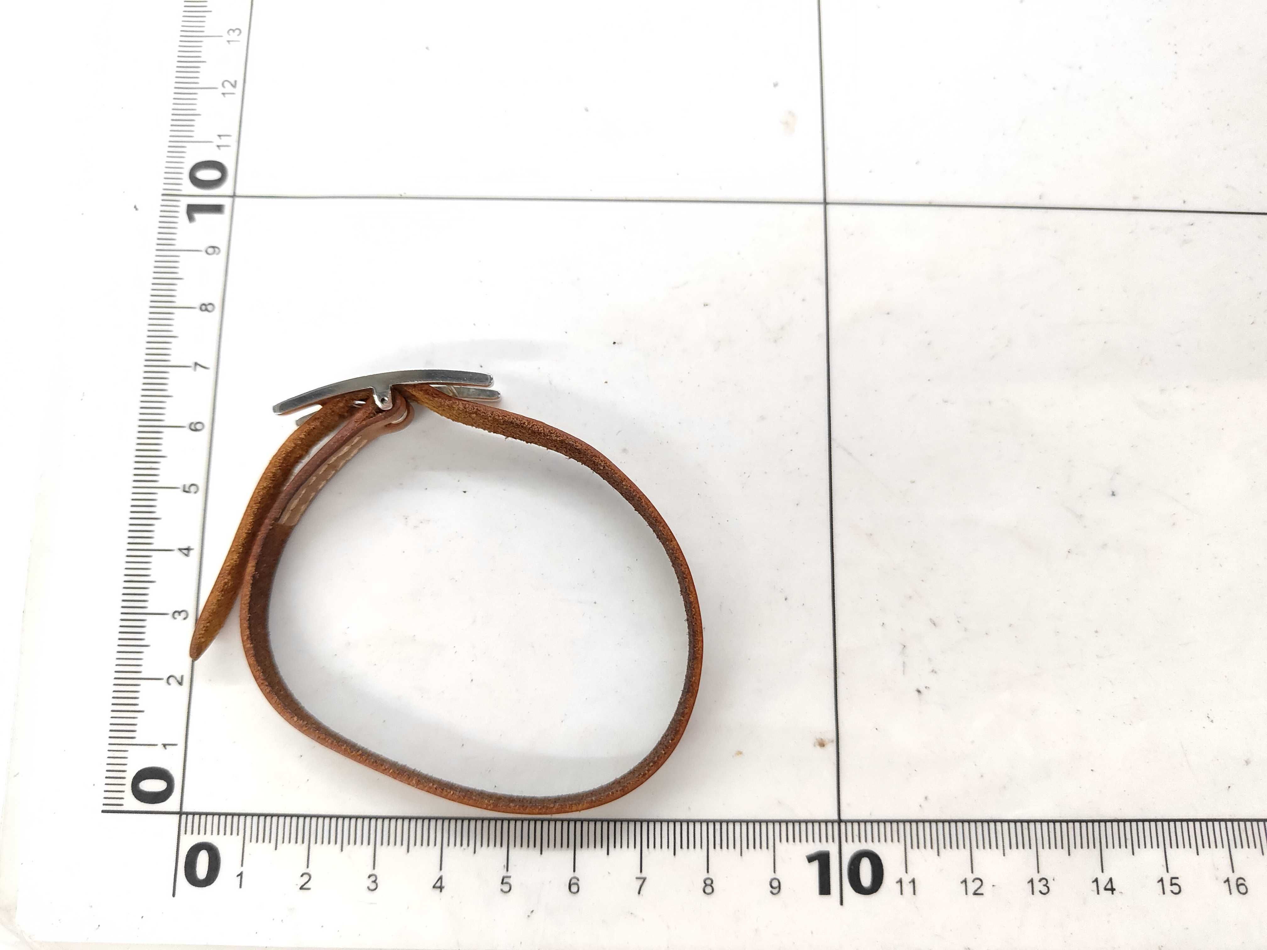 Leather Bracelet L Stamp Bracelet/Bangle — view 6