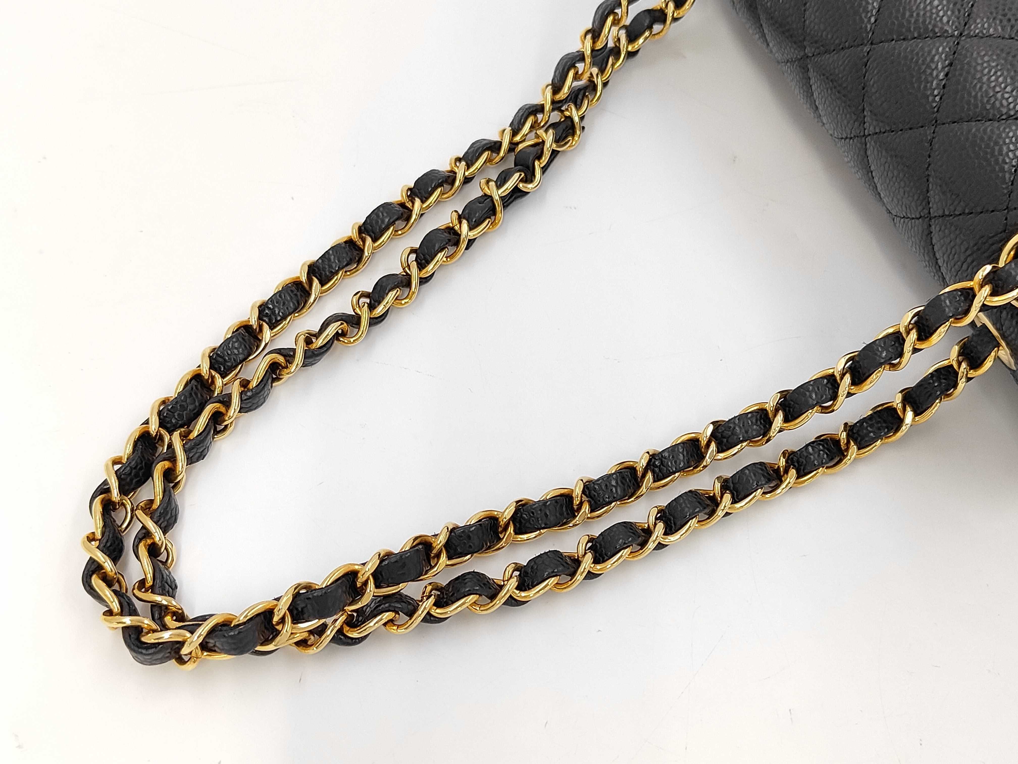 Matelassé Chain Shoulder Bag, Caviar Leather Shoulder Bag — view 5