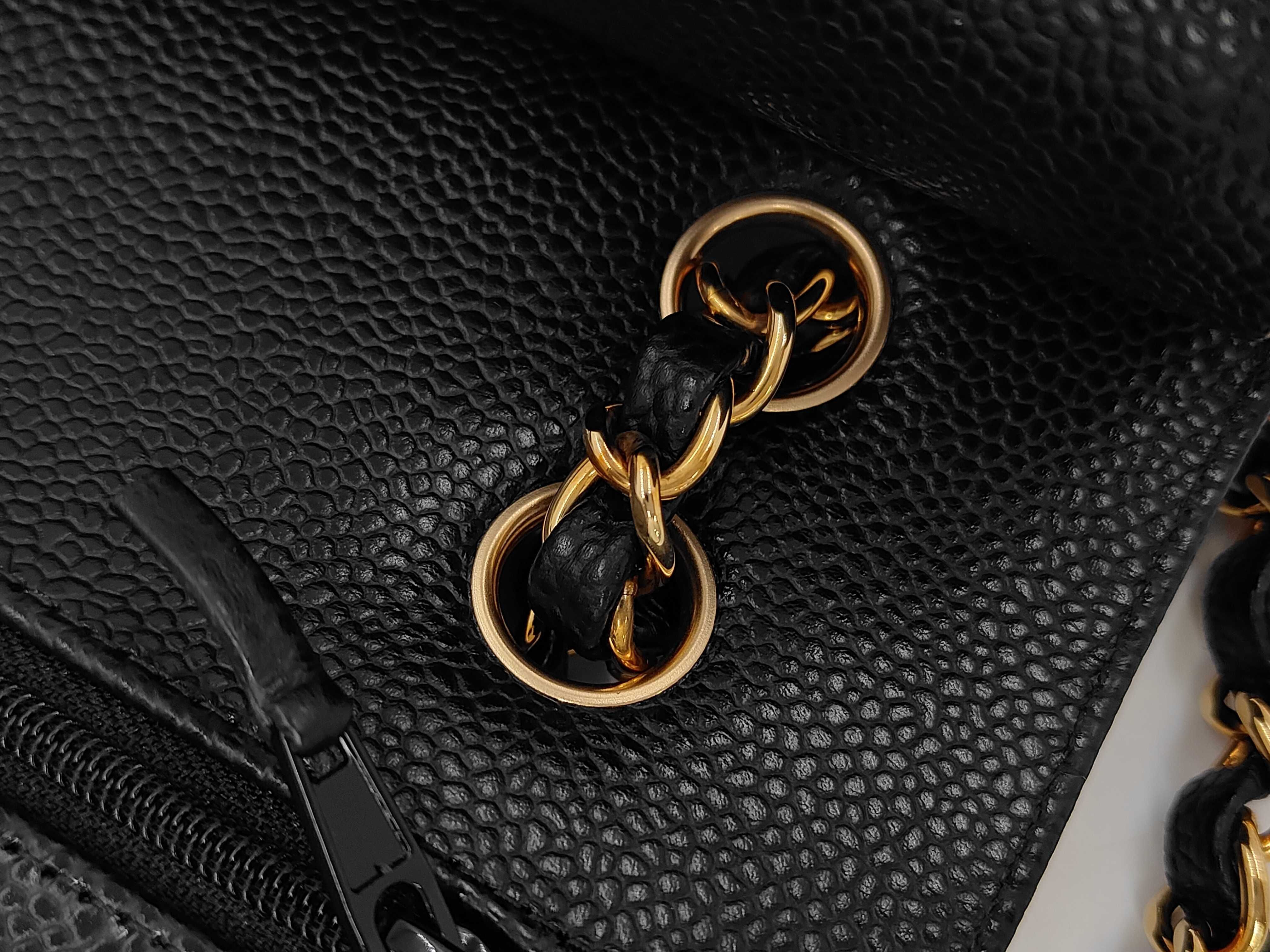 Matelassé Chain Shoulder Bag, Caviar Leather Shoulder Bag — view 7