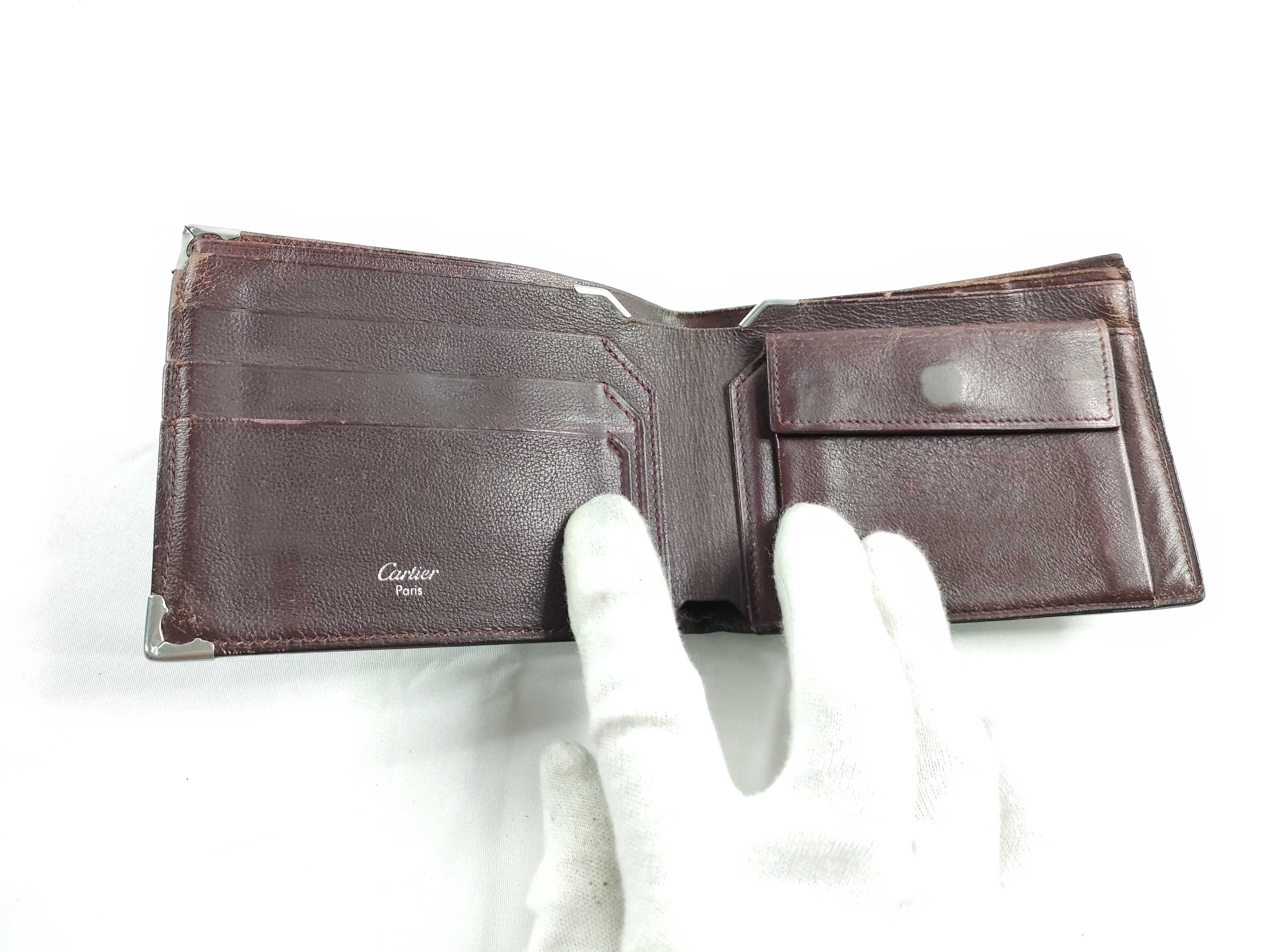Must de Cartier Leather Bi-fold Wallet, Black — view 8