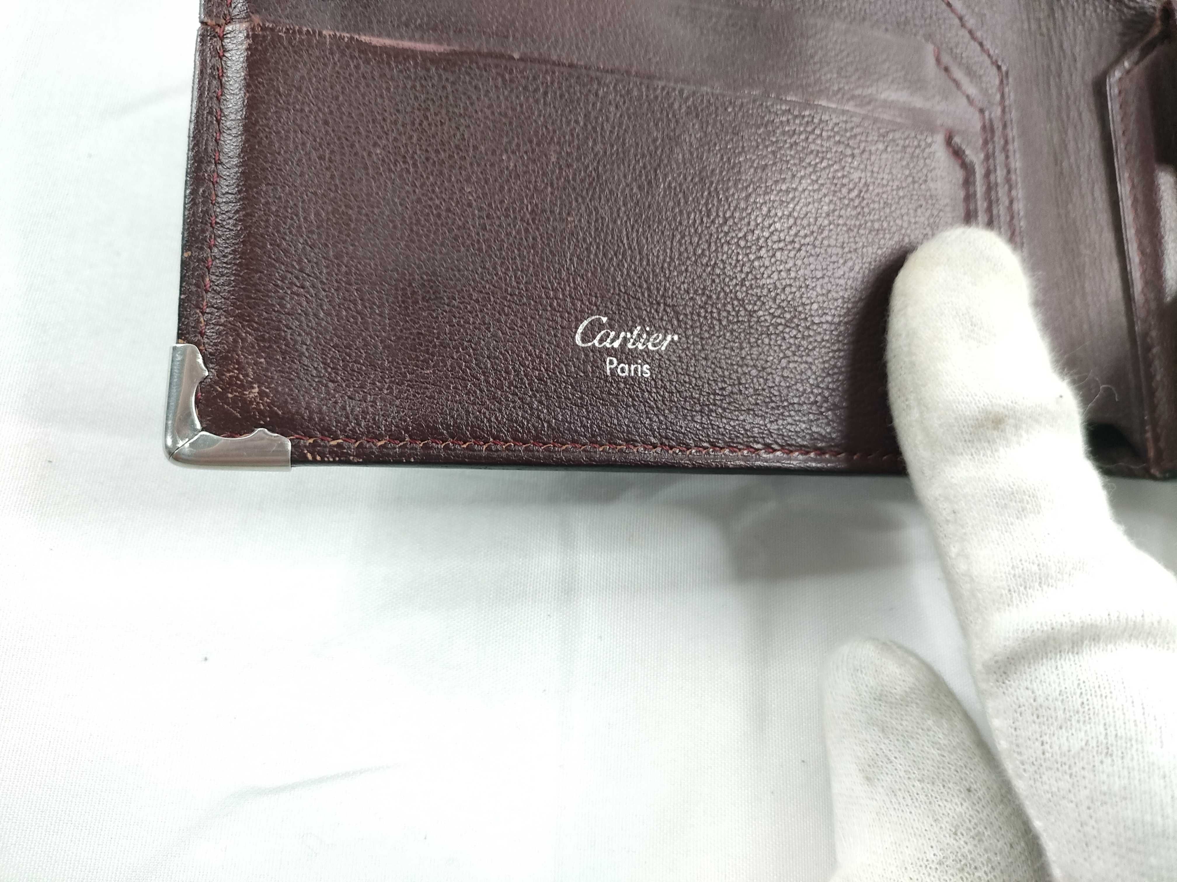 Must de Cartier Leather Bi-fold Wallet, Black — view 9