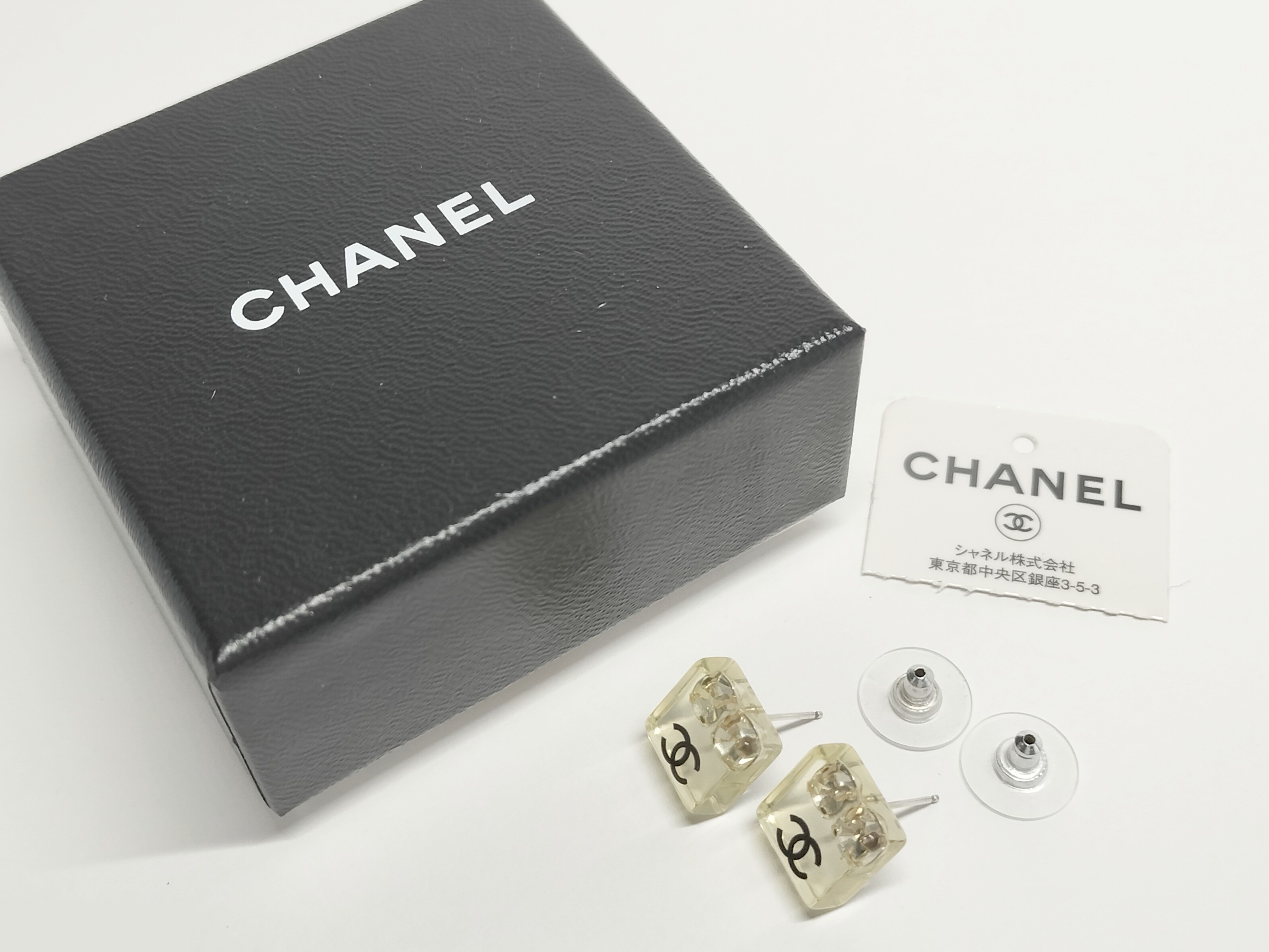 Coco Clear Plastic Earrings — view 2