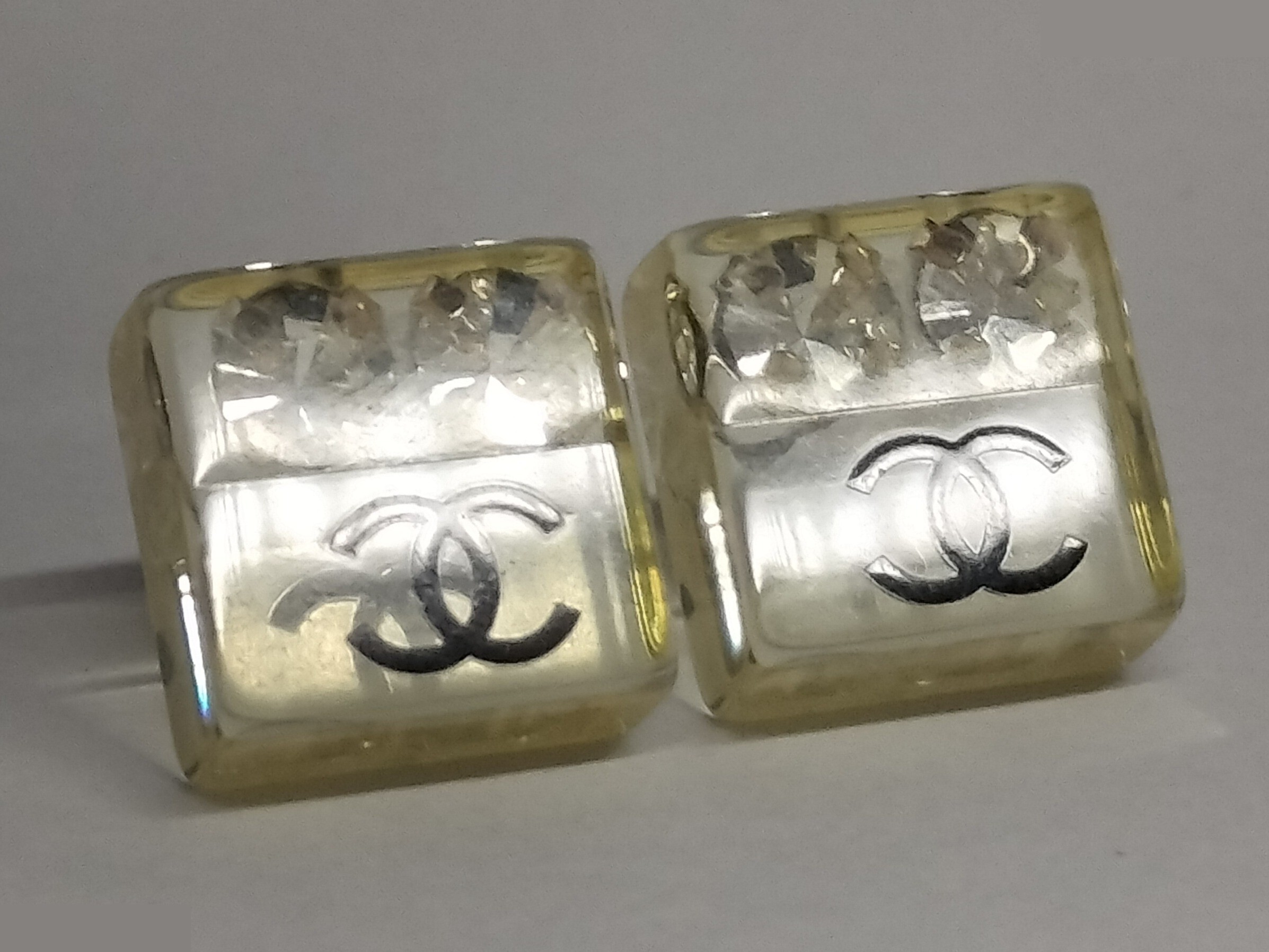 Coco Clear Plastic Earrings — view 4