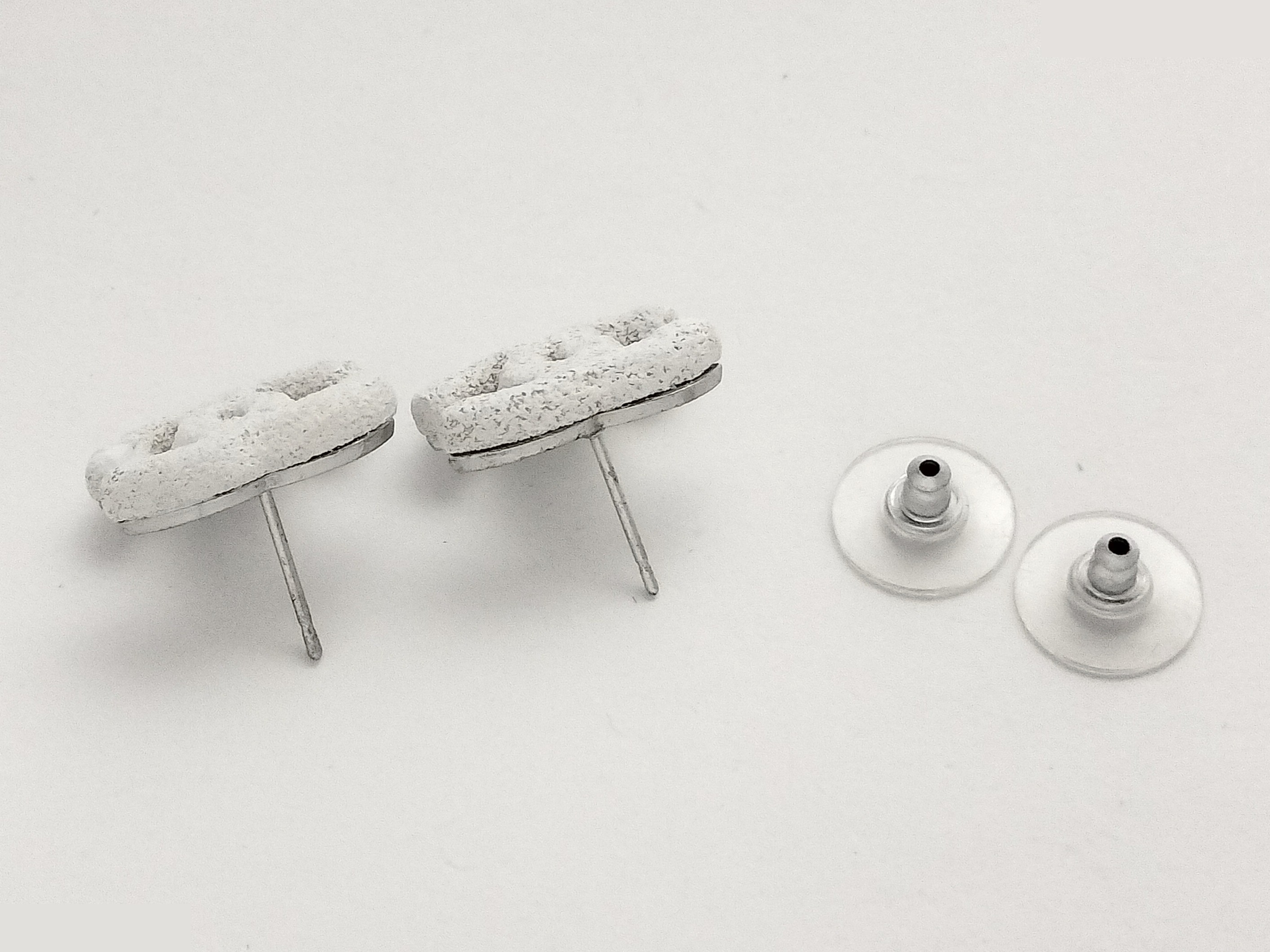 Coco Coral-Style Silver Earrings — view 2