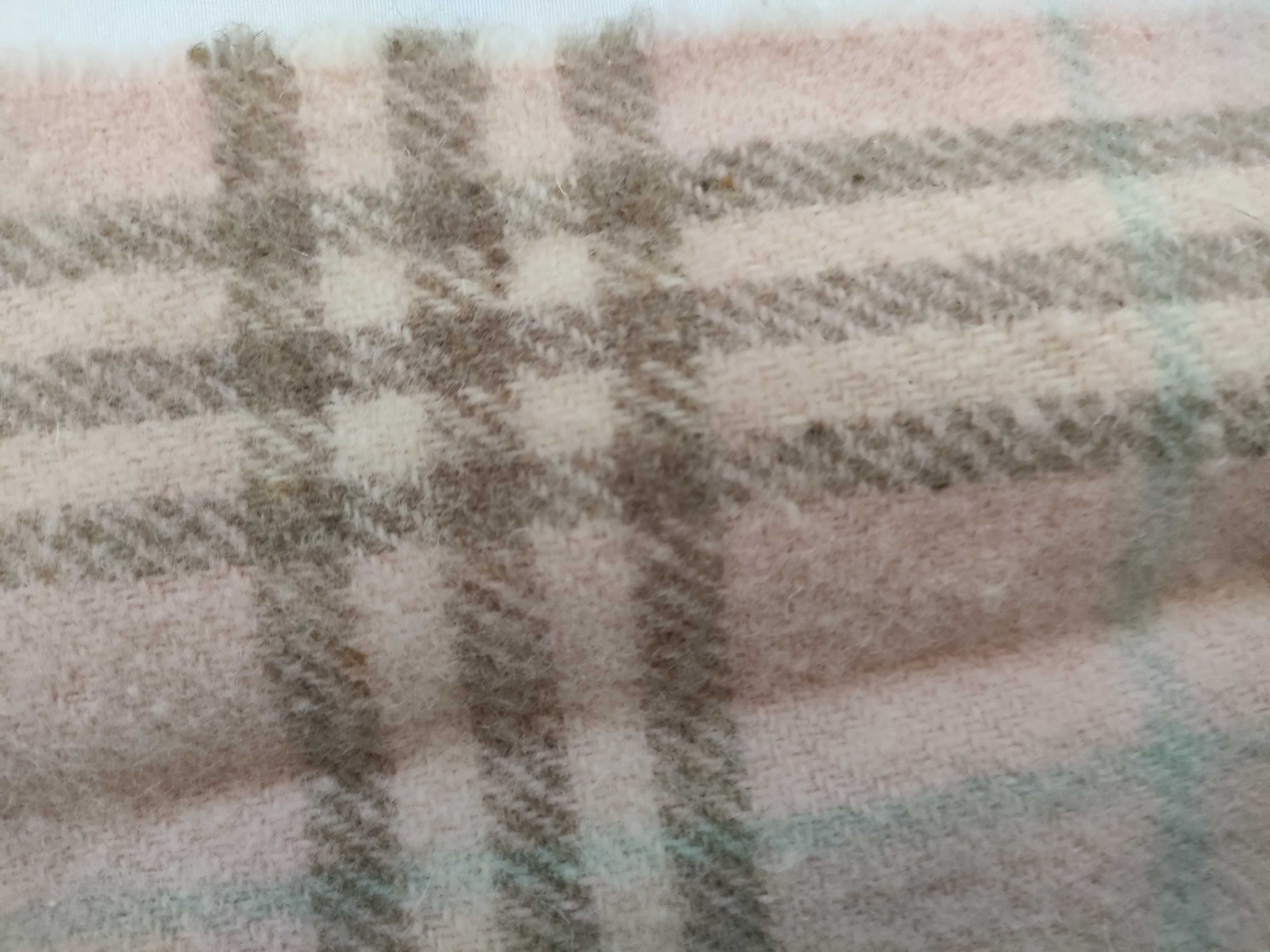 scarf with pom-poms, Nova Check pattern, pink, and other accessories. — view 6