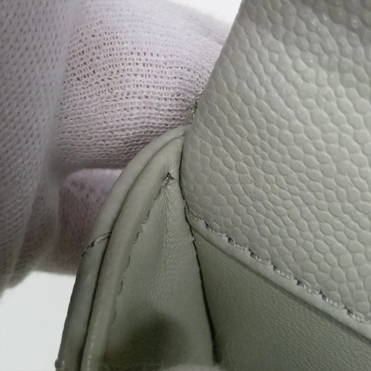 [Individually packaged] Chanel Matelassé Caviar Skin 2-Way Handbag, Top Handle, Green, Gold Hardware, JP6CU1CK, Random Plate — view 12