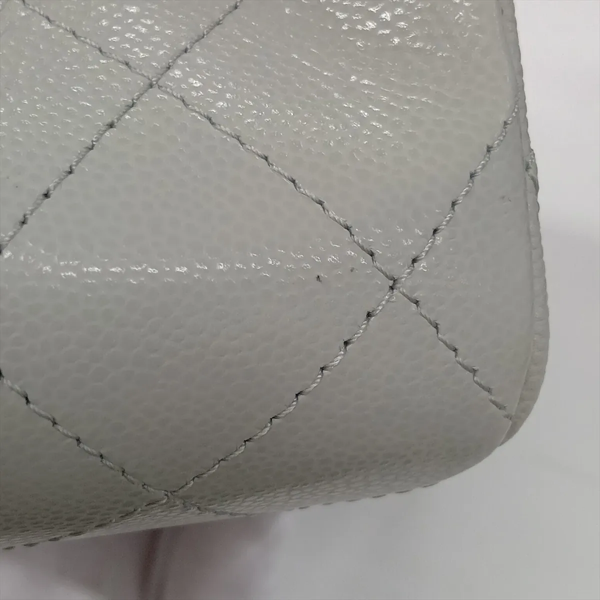 [Individually packaged] Chanel Matelassé Caviar Skin 2-Way Handbag, Top Handle, Green, Gold Hardware, JP6CU1CK, Random Plate — view 14