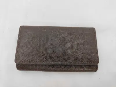 Key Case Brown Block Check Key Case