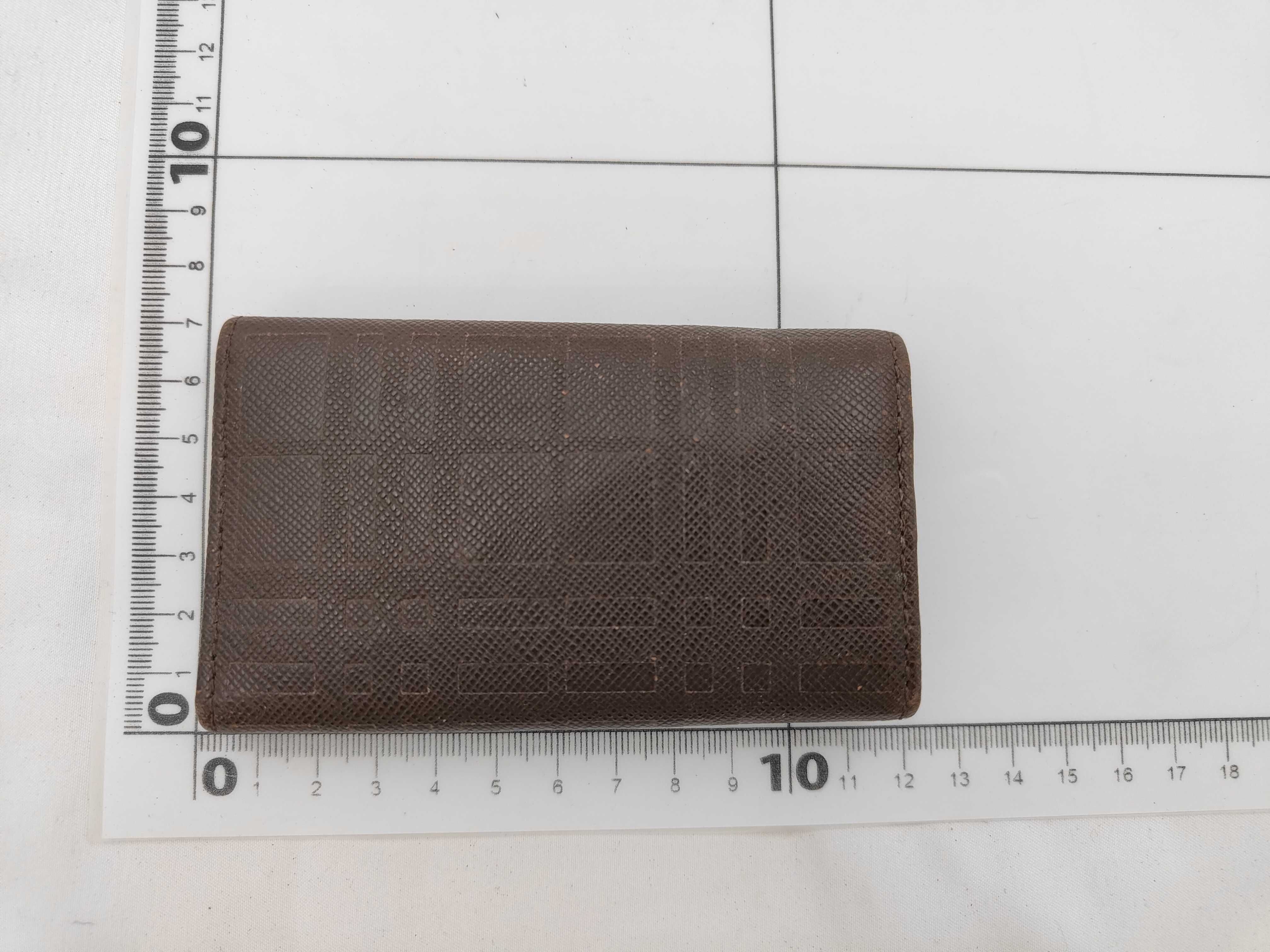 Key Case Brown Block Check Key Case — view 2
