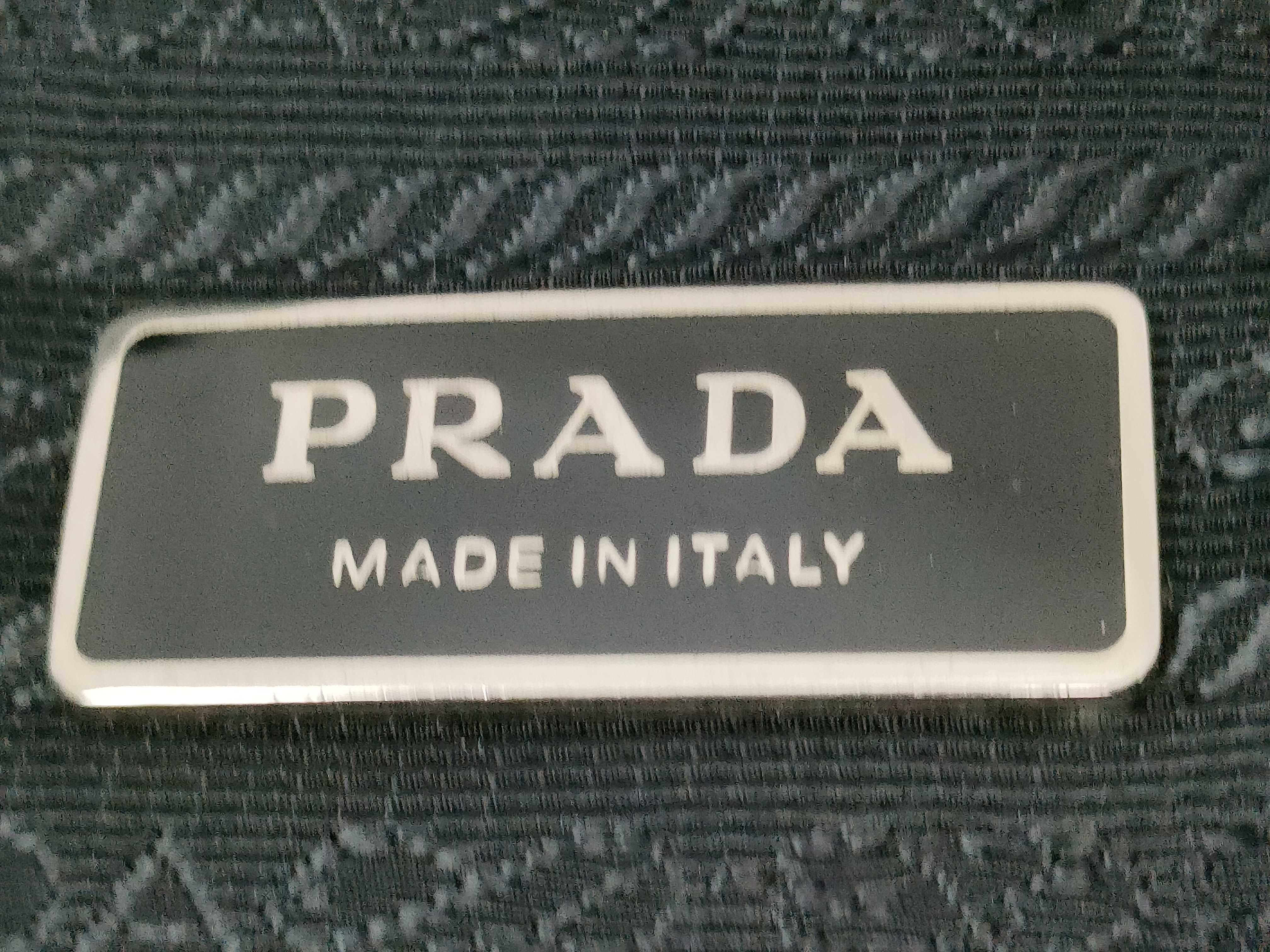 Nylon Prada Nylon Leather Tote Bag Black Tote Bag — view 13