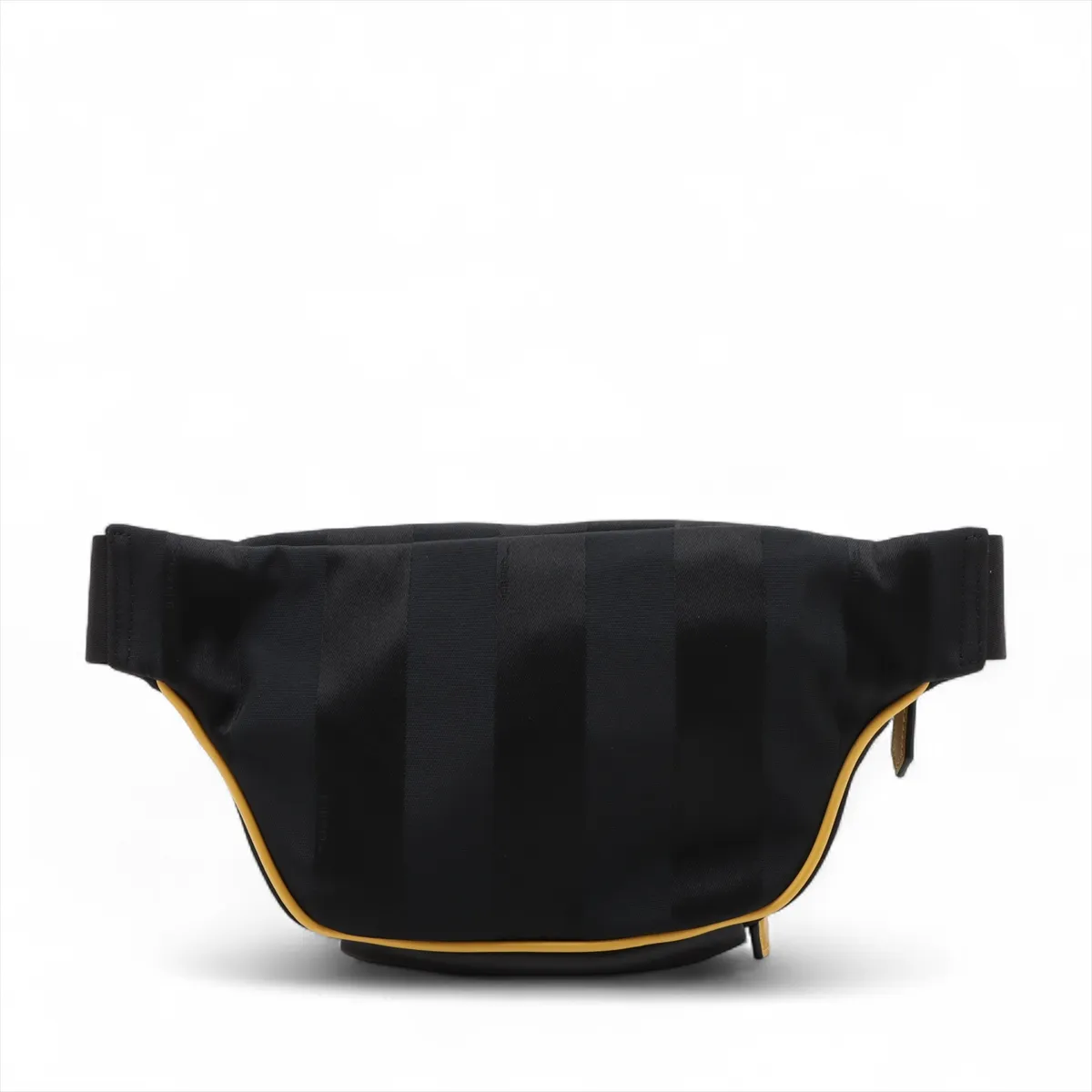 nylon x leather body bag black x yellow 7VA483 — view 2