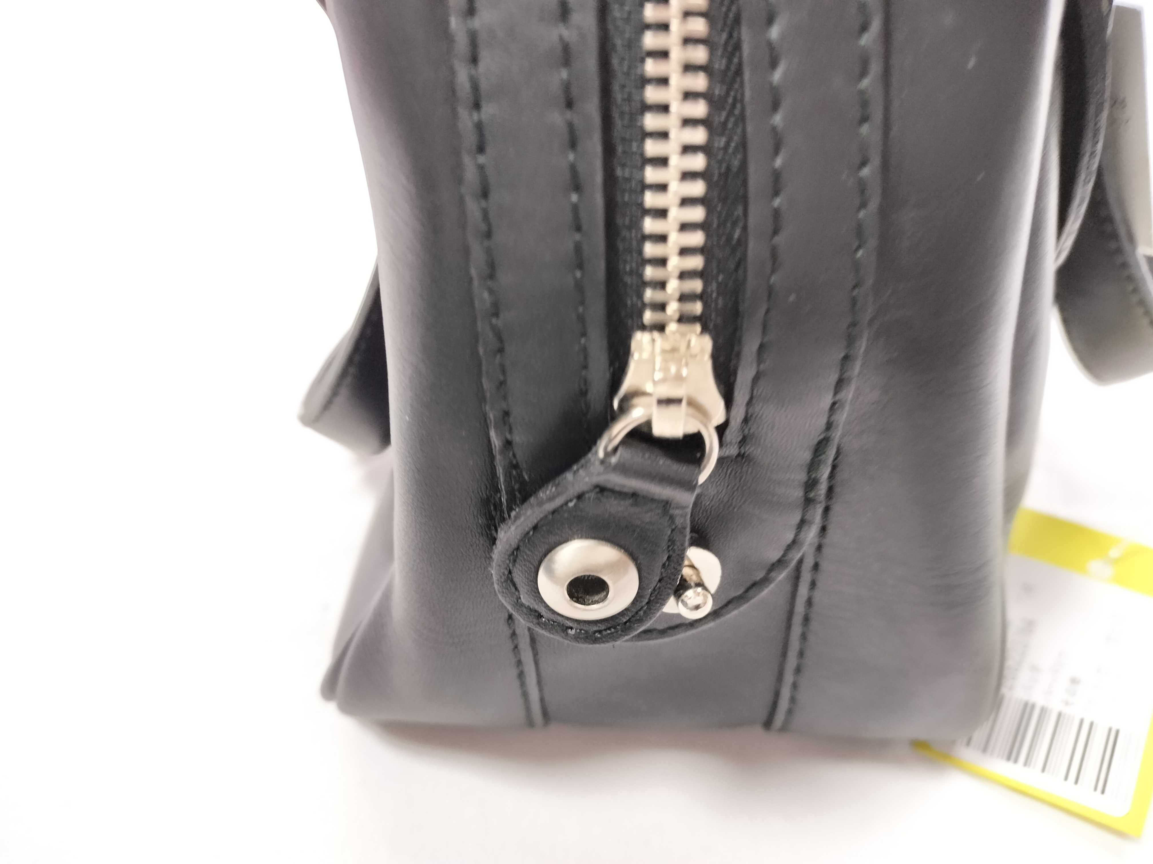 Black Leather Nova Check Handbag — view 11