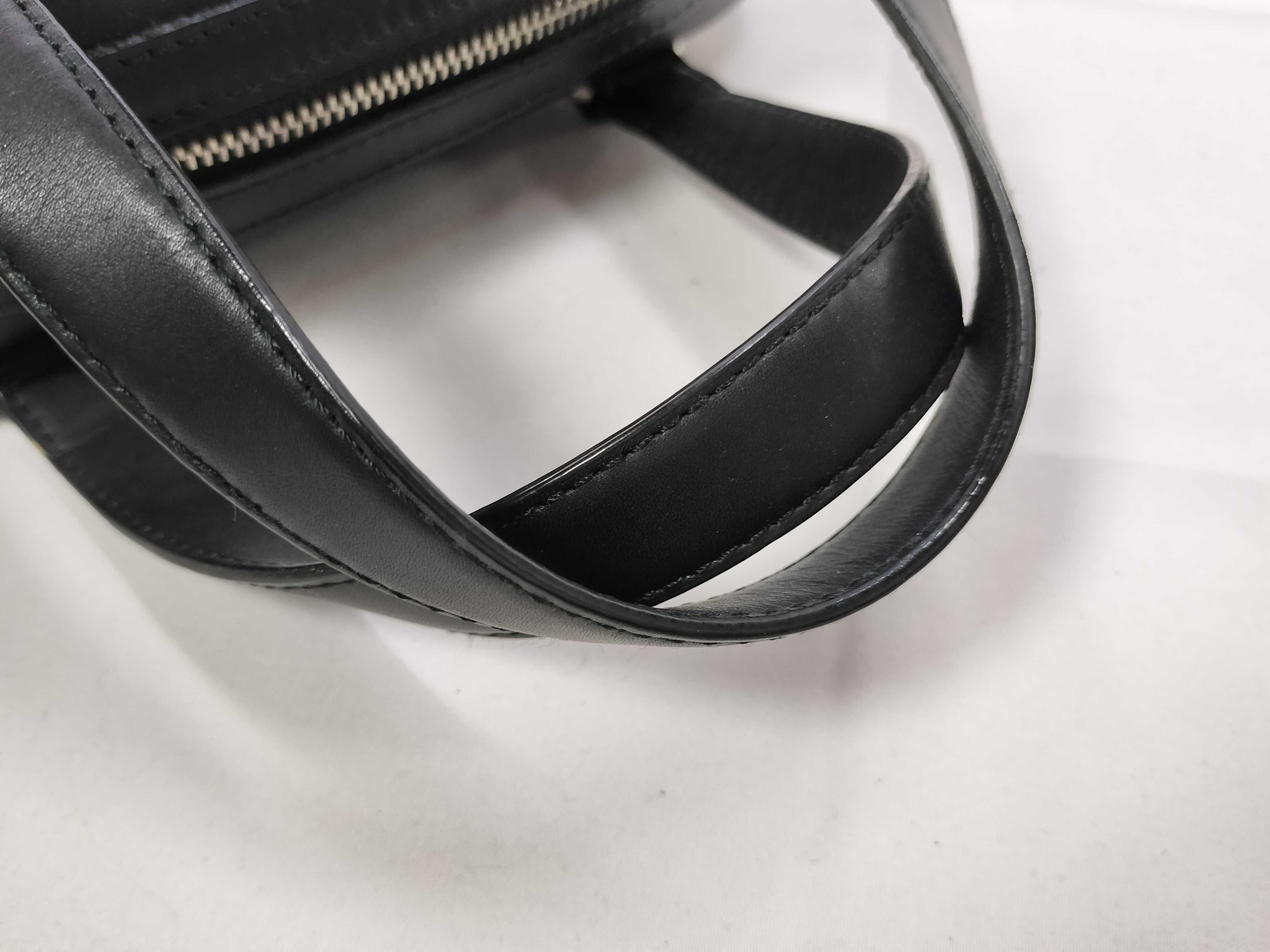 Black Leather Nova Check Handbag — view 3