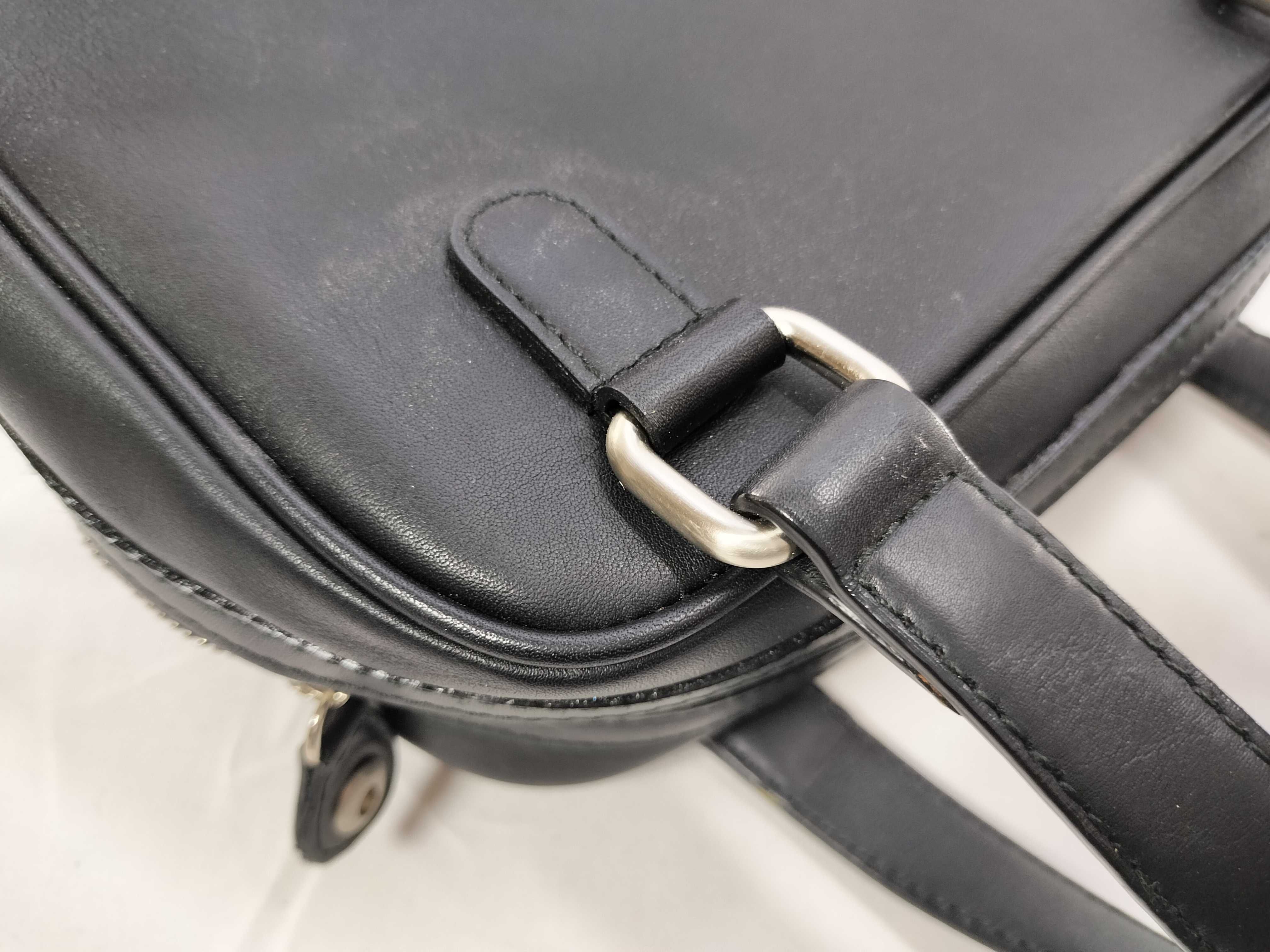 Black Leather Nova Check Handbag — view 4