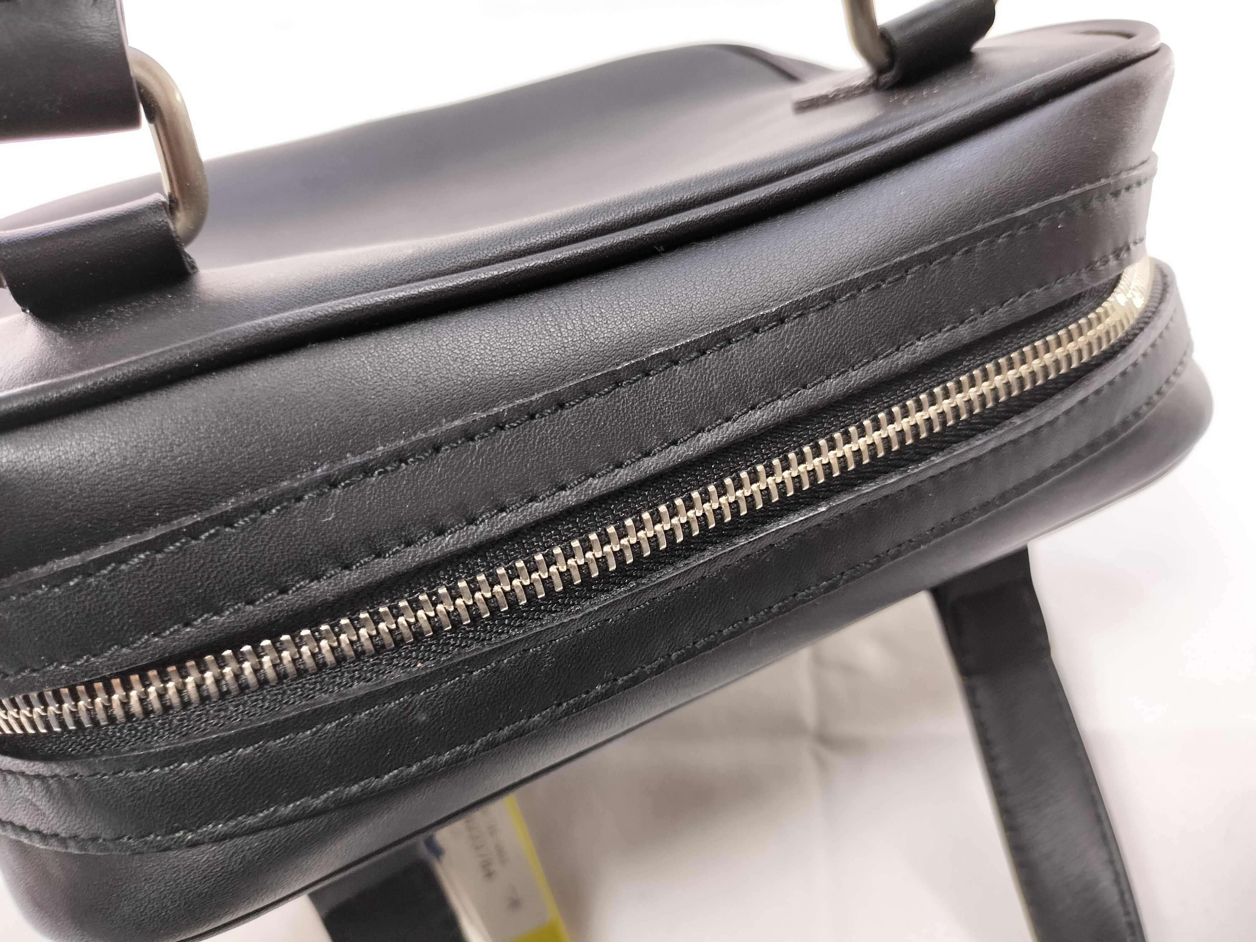 Black Leather Nova Check Handbag — view 5