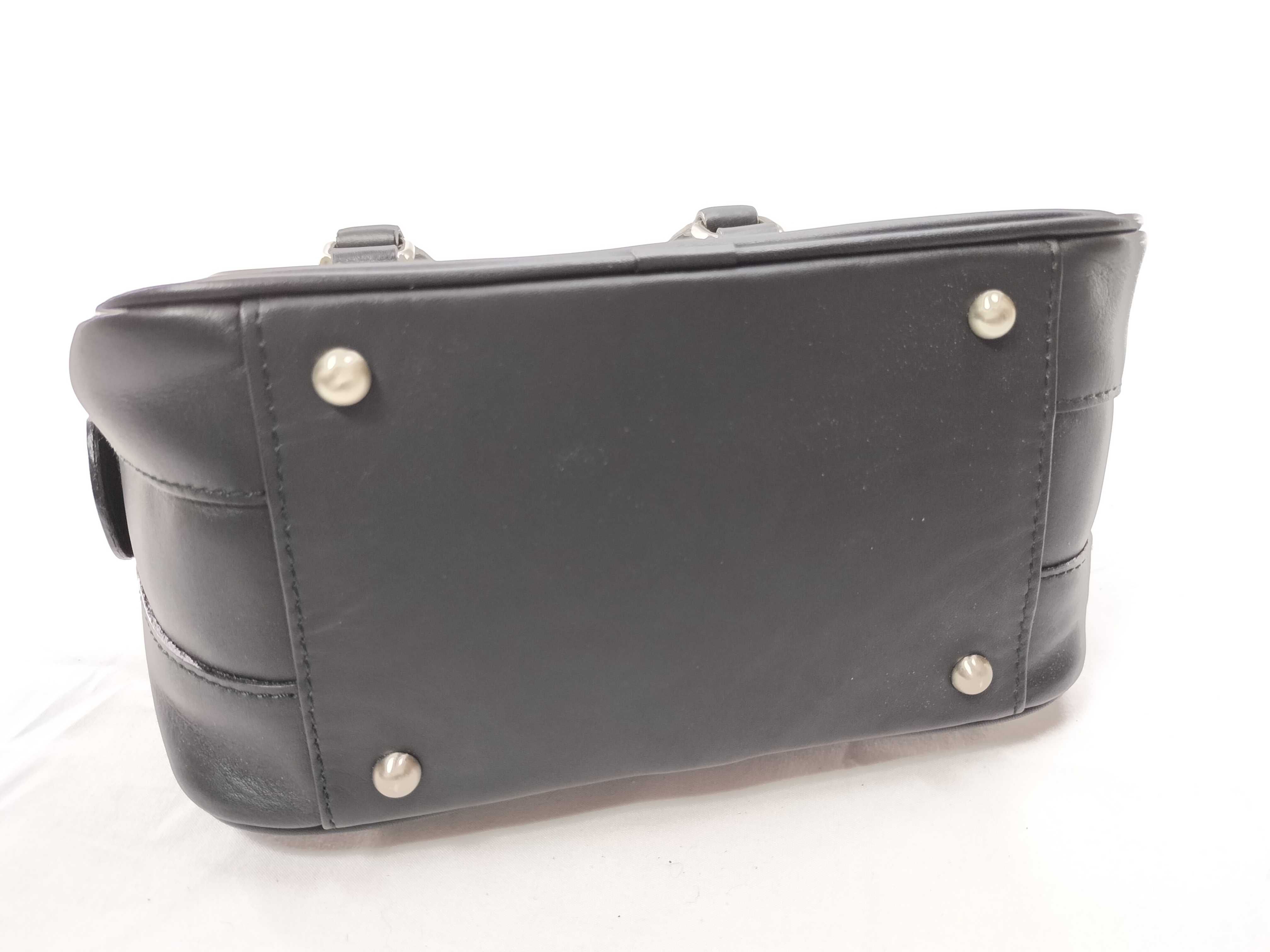 Black Leather Nova Check Handbag — view 7