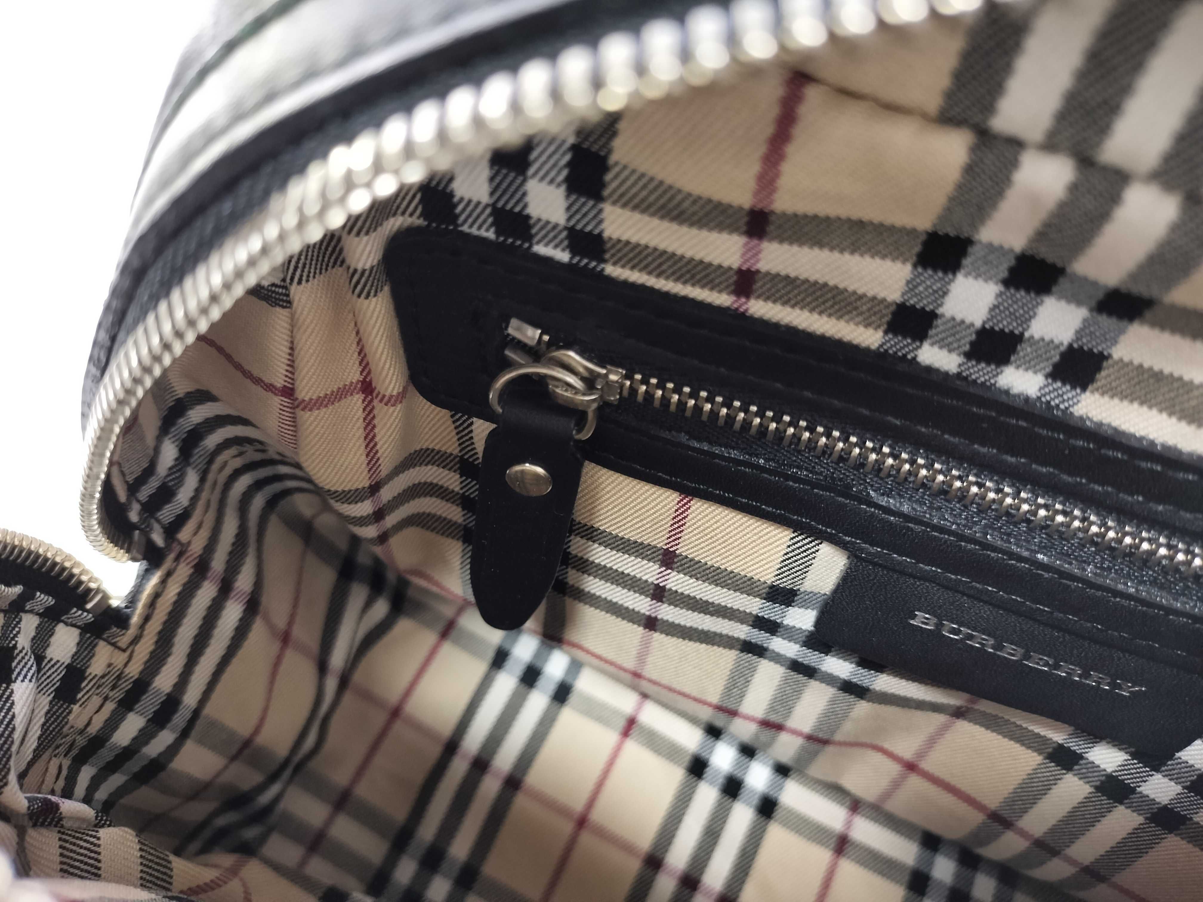 Black Leather Nova Check Handbag — view 9