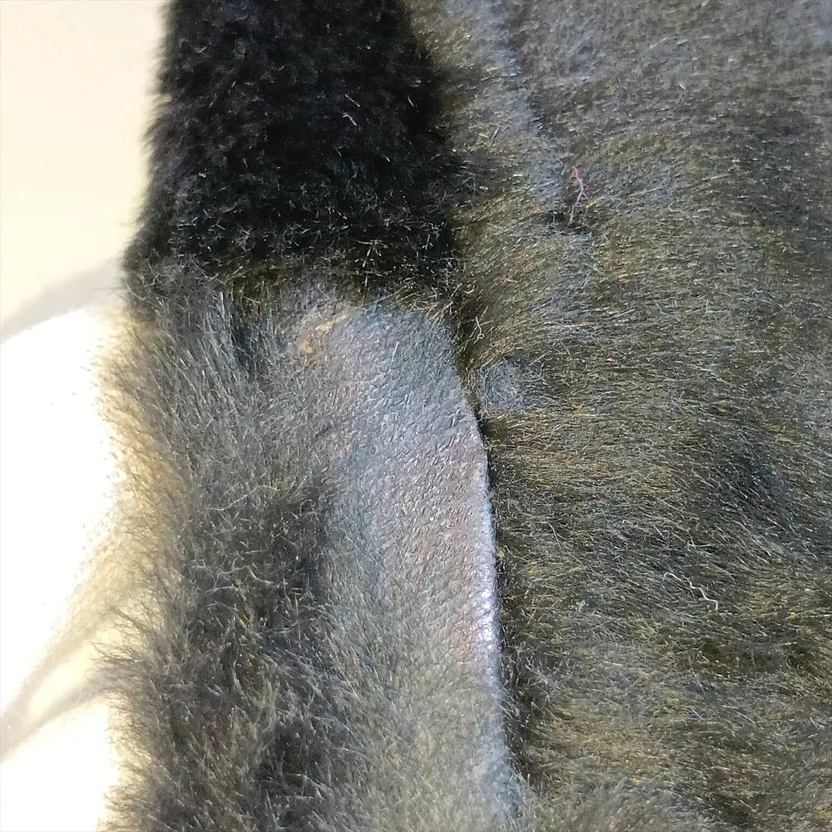 Mamma Bucket 26424 Fur x Leather Shoulder Bag, Black — view 13