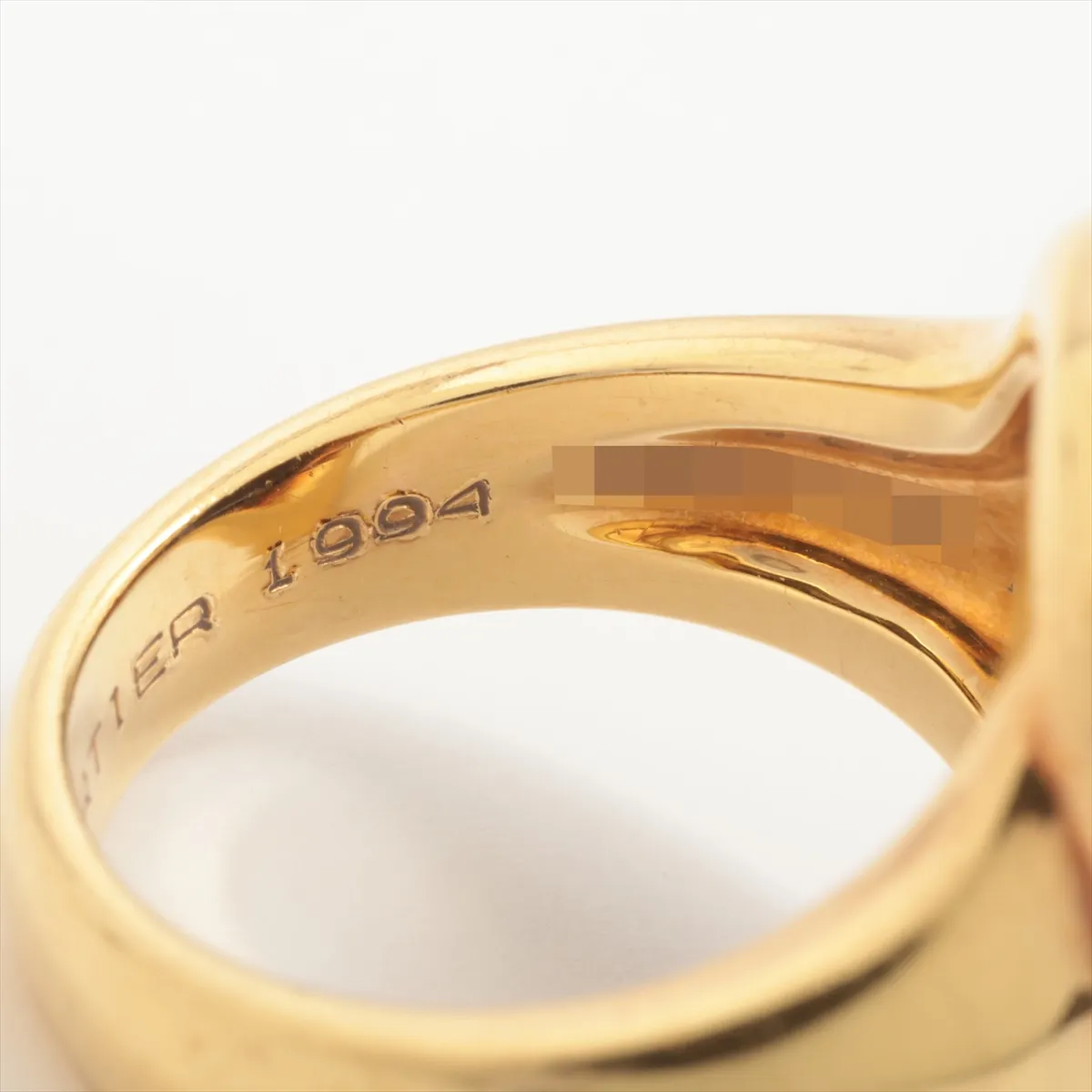 Baignoire Iolite Ring, 750 (Yellow Gold), 19.6g, Size 53, C51172. Features: Stone has — view 4