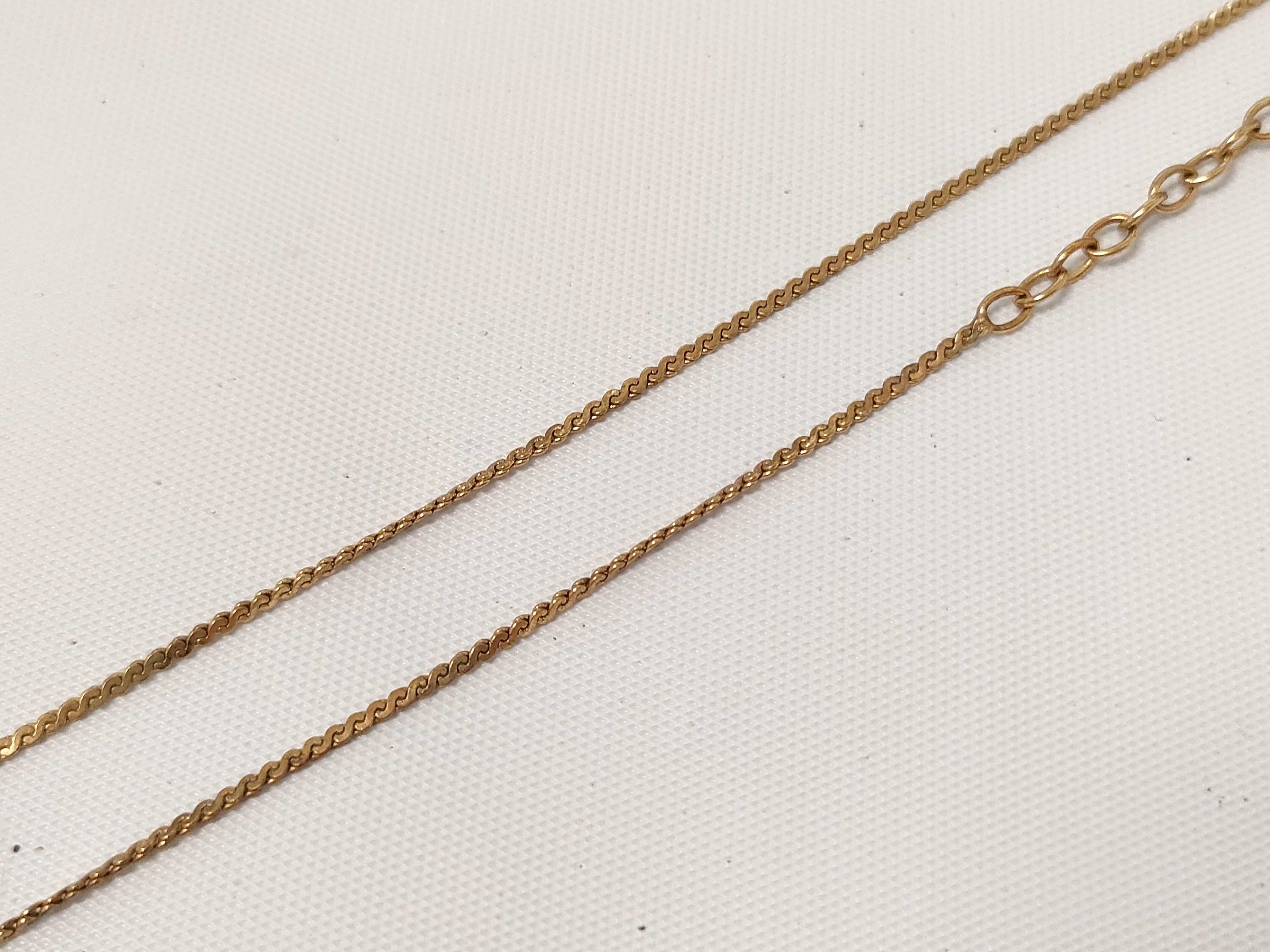 Christian necklace, rhinestone gold necklace — view 4