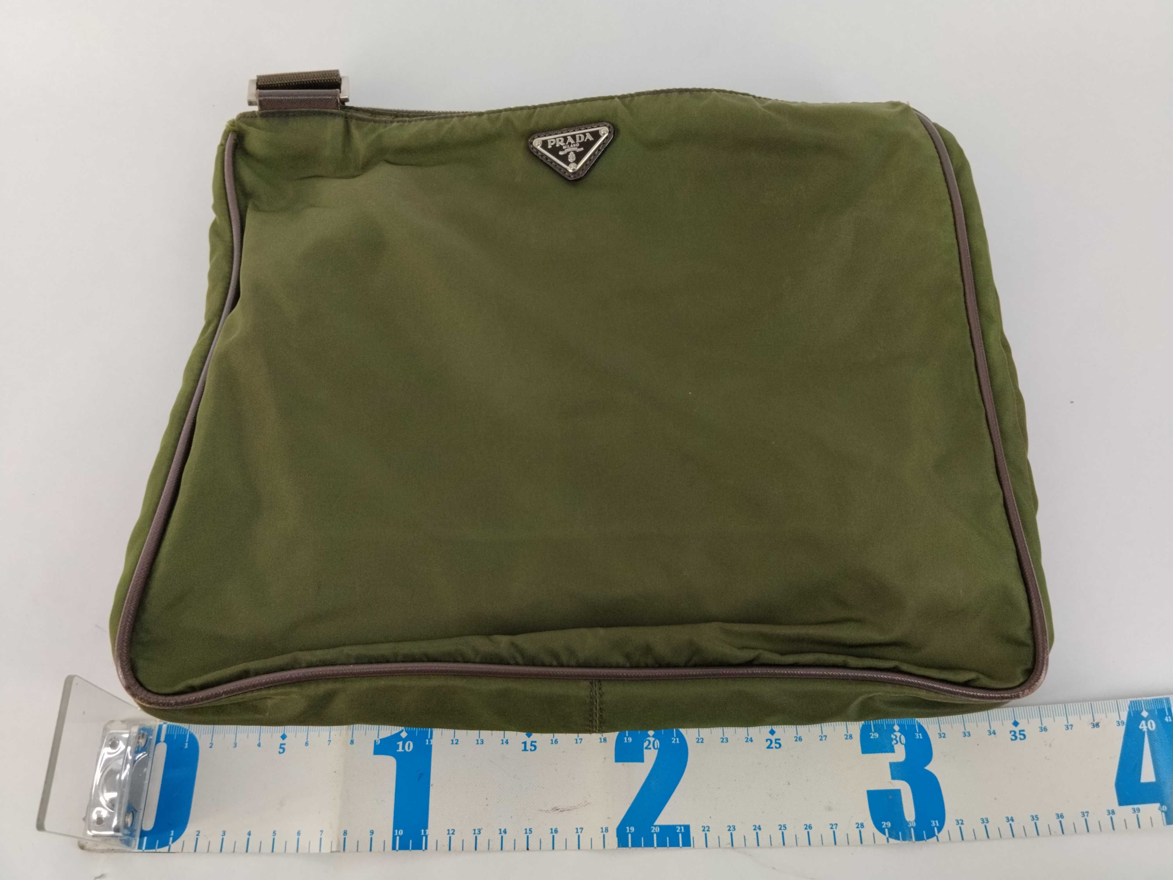 Nylon Shoulder Bag, Khaki Nylon Shoulder Bag — view 2