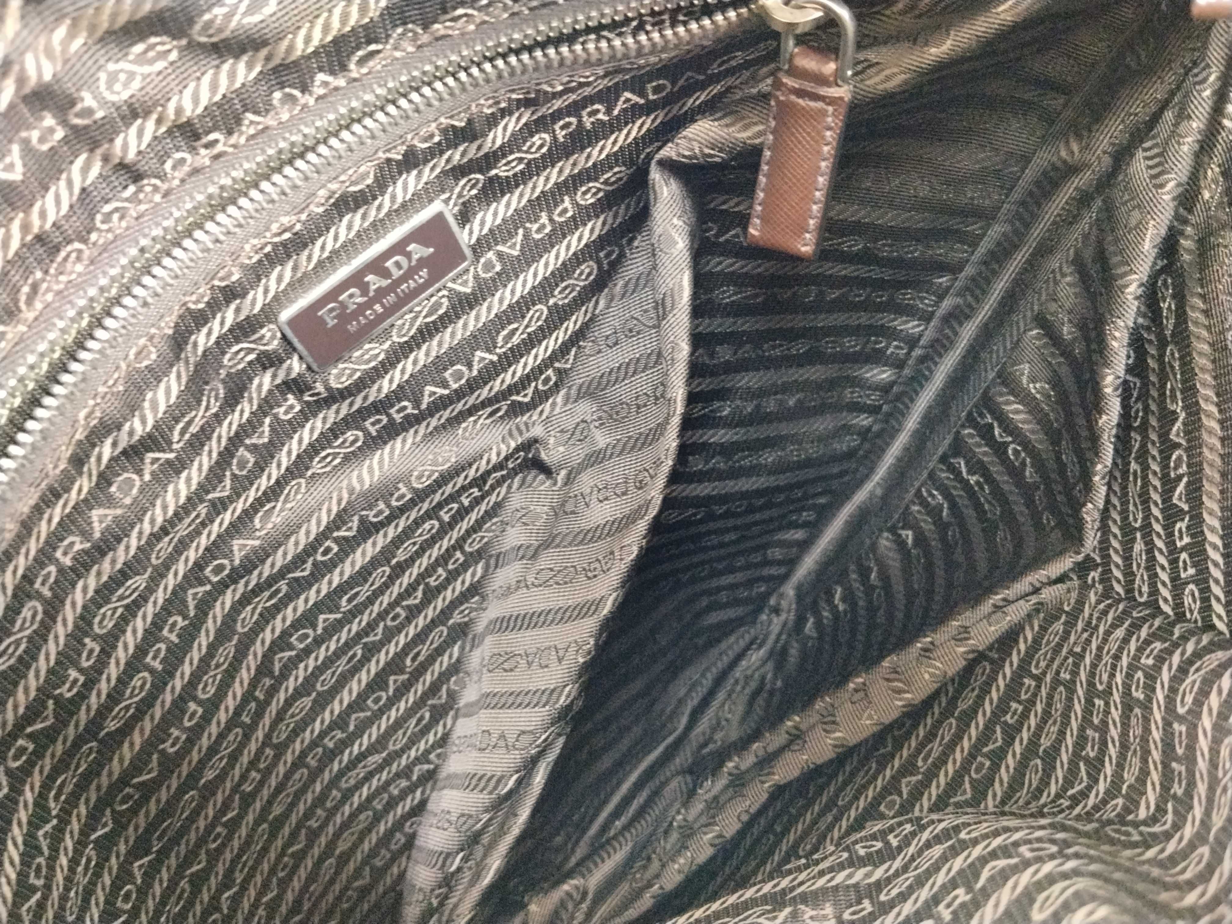 Nylon Shoulder Bag, Khaki Nylon Shoulder Bag — view 11